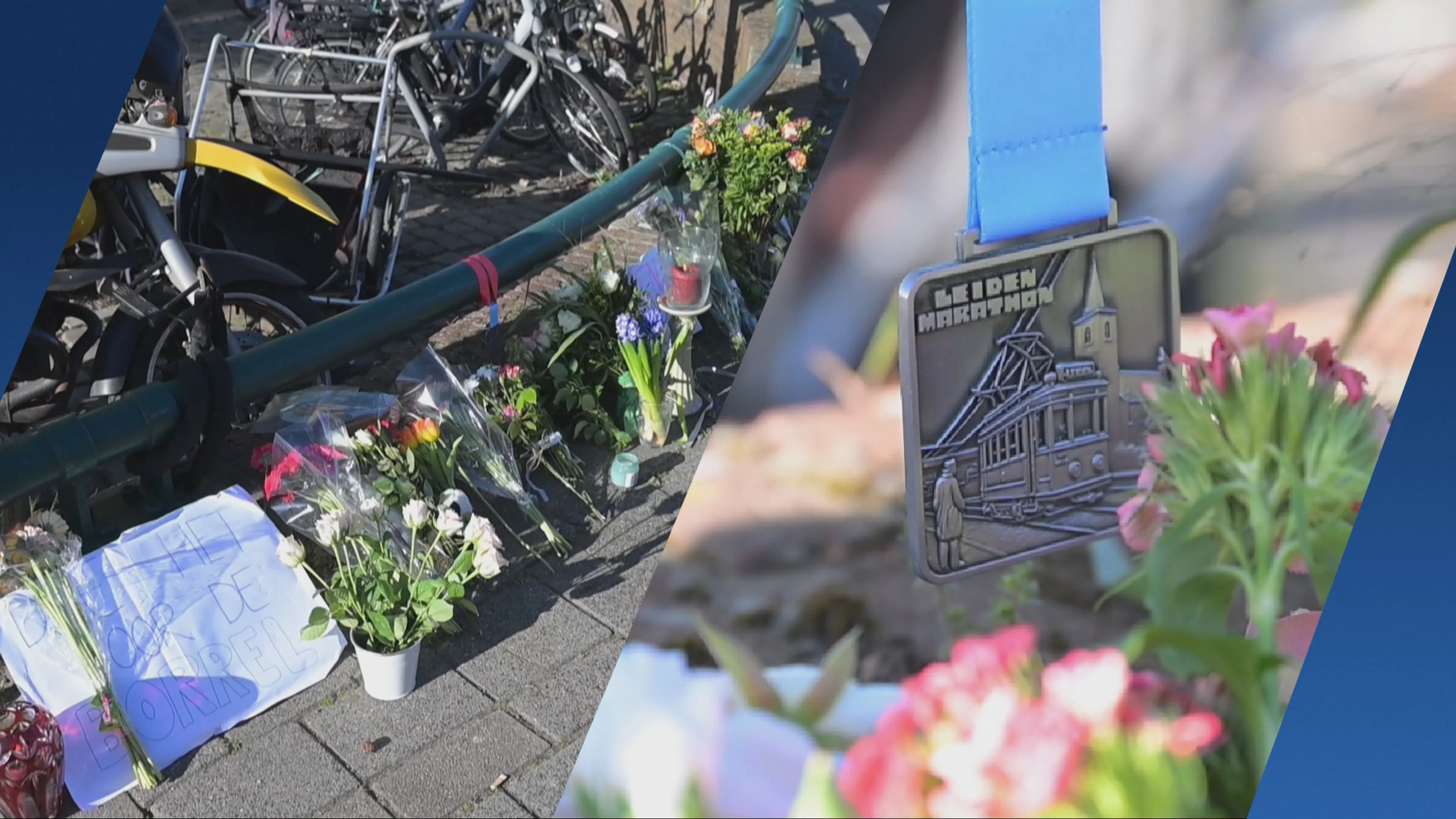 Bloemen en medaille voor meisje (15) dat overleed bij Leiden Marathon