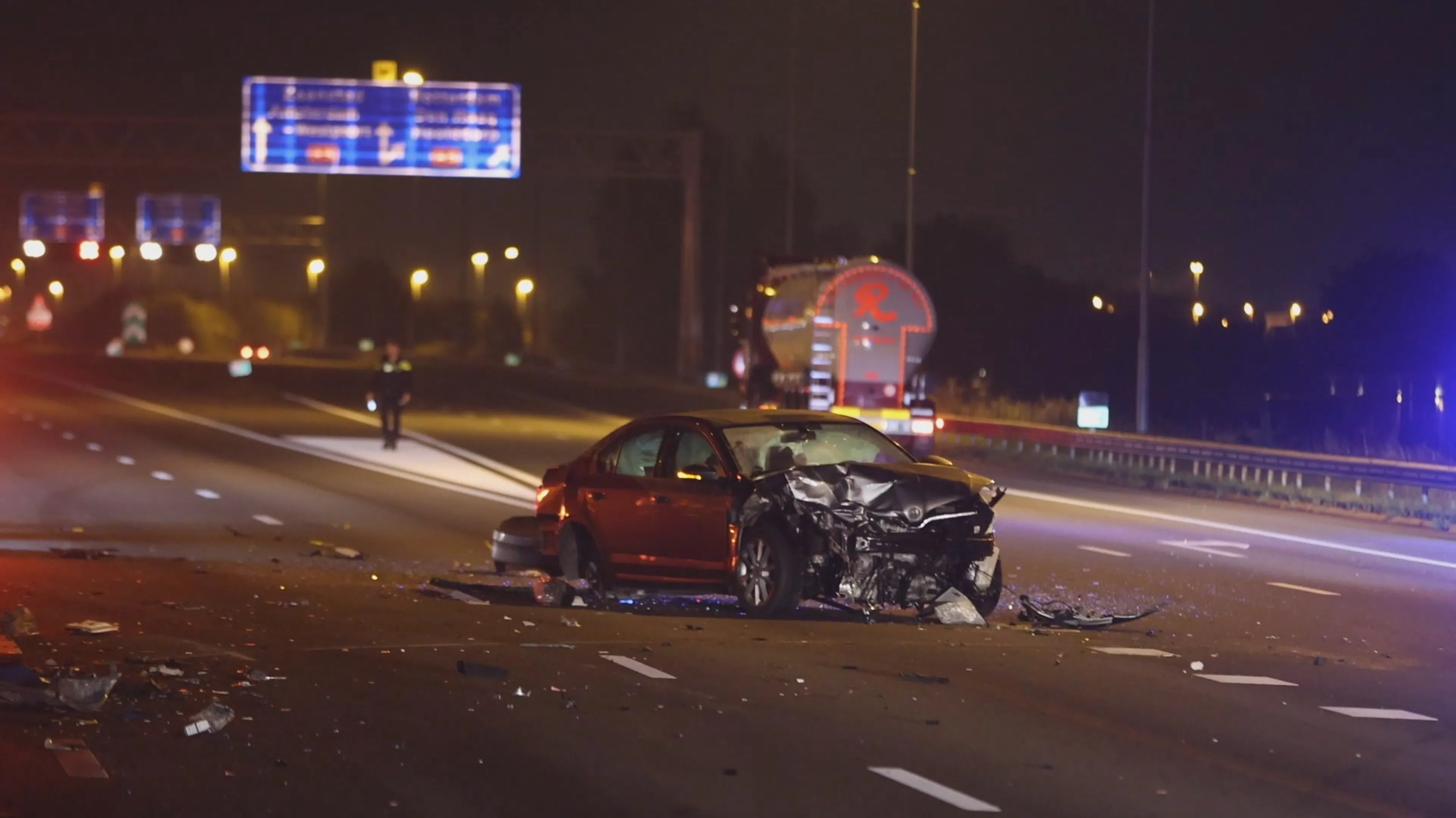 Vijf mensen gewond bij zwaar ongeluk op A9, deel van snelweg afgesloten