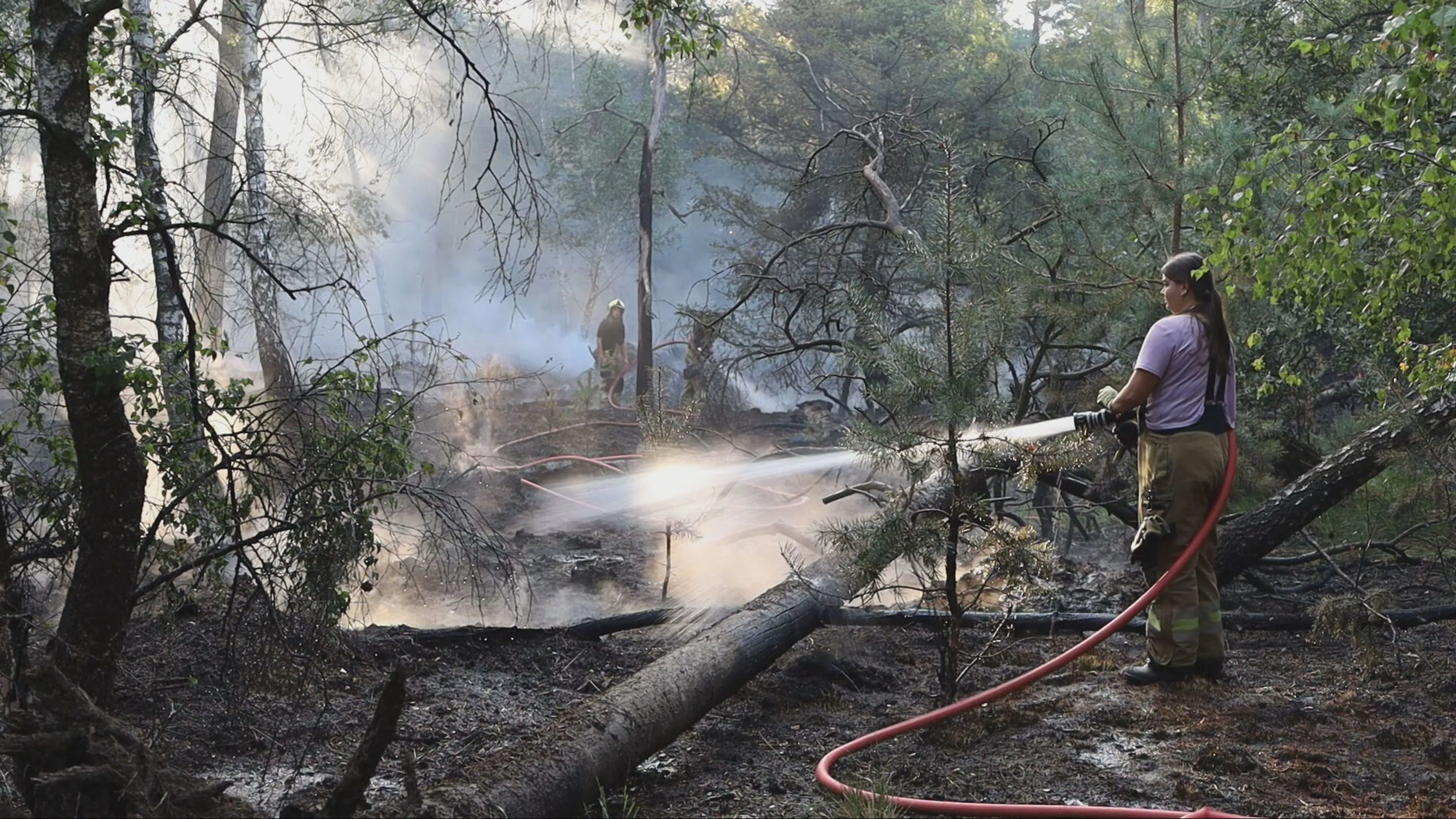Natuurbrand Herperduin onder controle, brandweer blijft nablussen