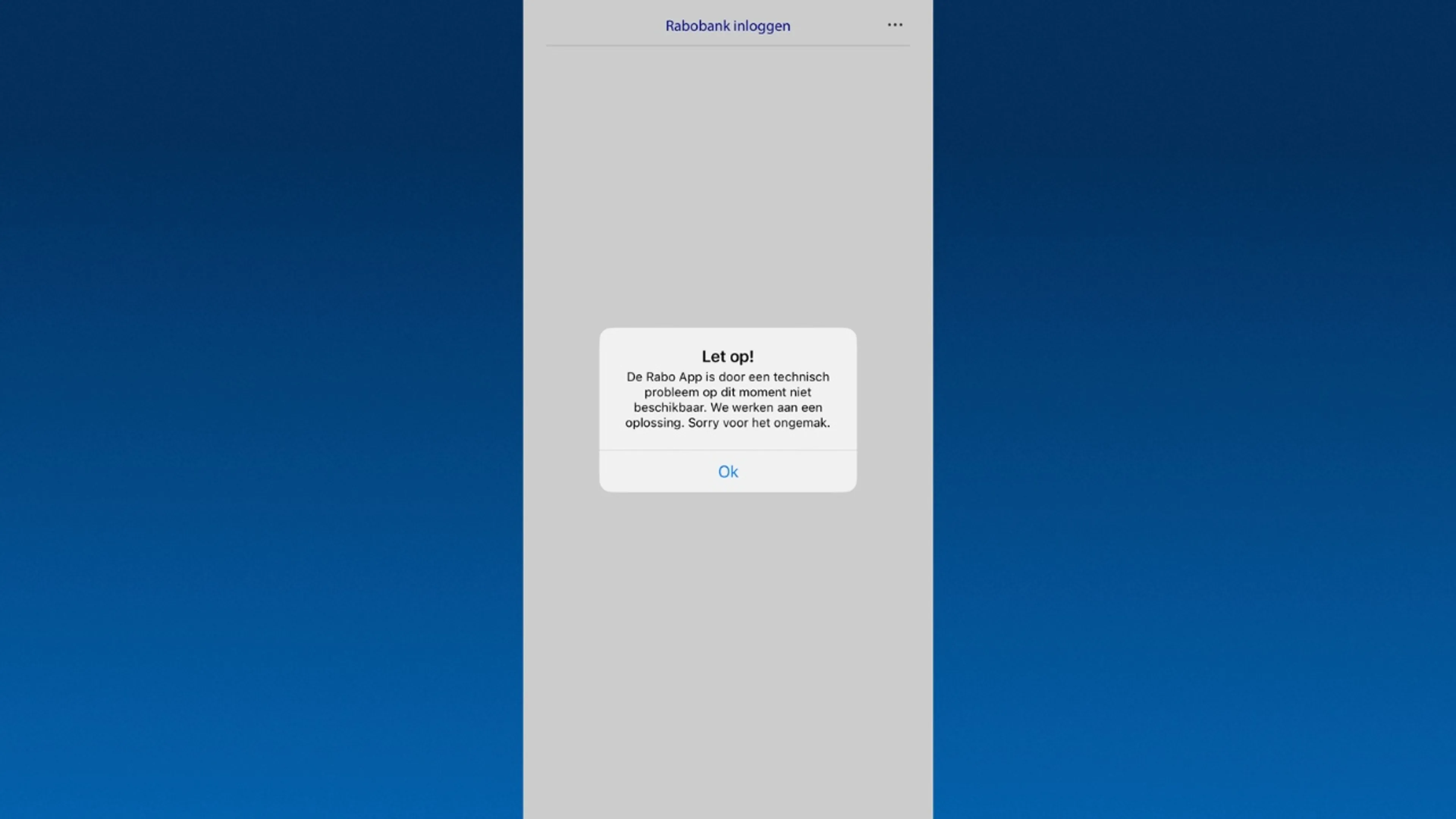 Storing Rabobank-app opgelost, klanten kunnen weer inloggen