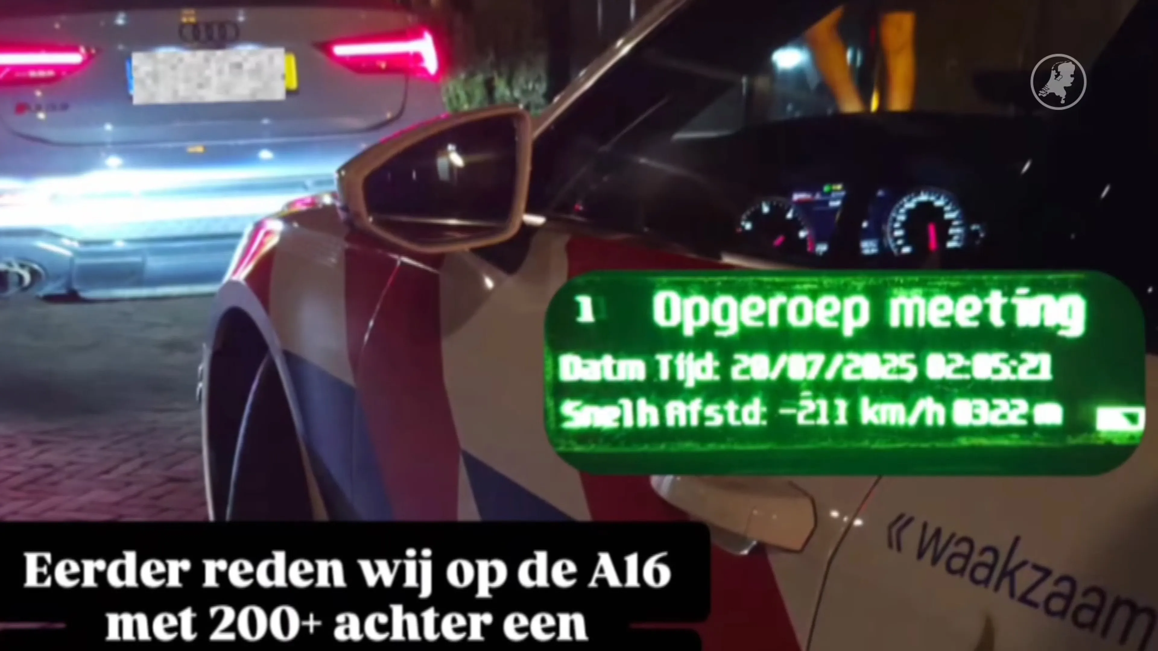 Racen tot 211 km/u: politie haalt twee bestuurders van de weg