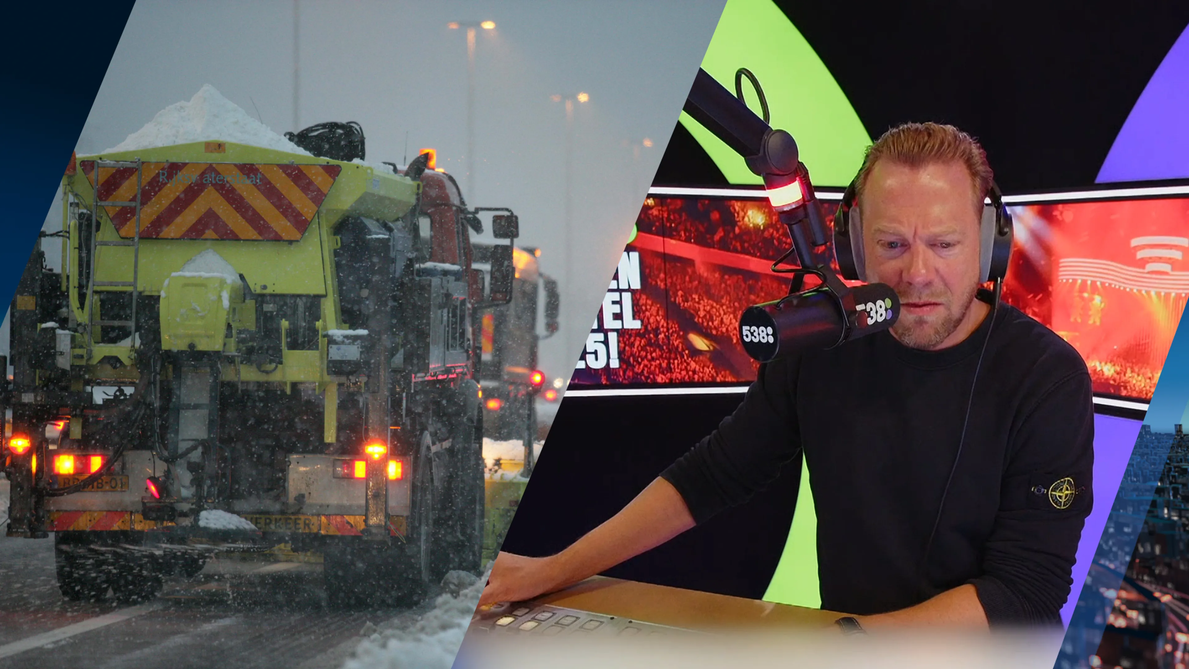 Gert-Jan rijdt op strooiwagen: 'Wij kunnen bepalen hoeveel er gestrooid wordt'