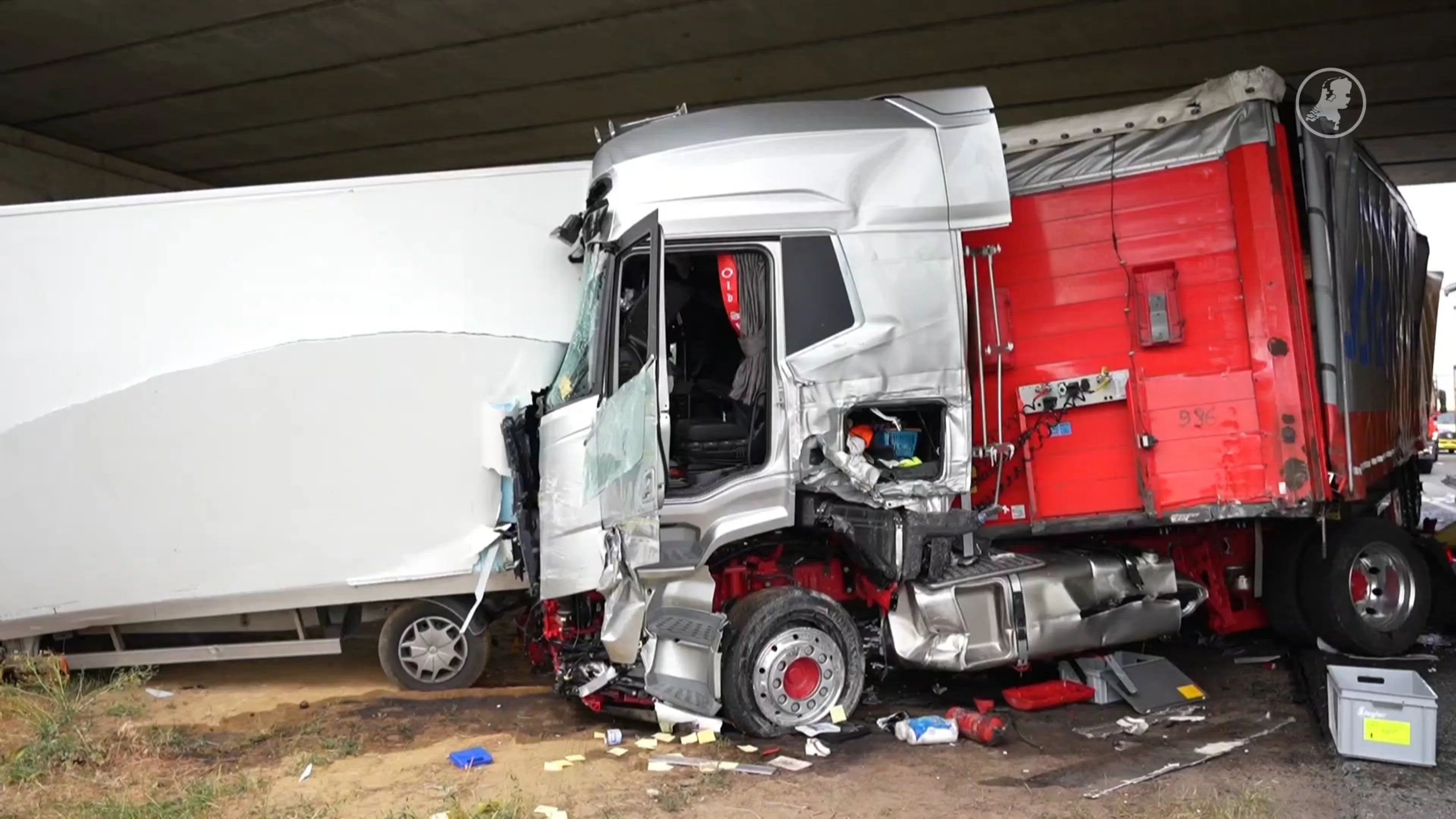 Duitse man aangehouden voor veroorzaken zwaar ongeluk op A12