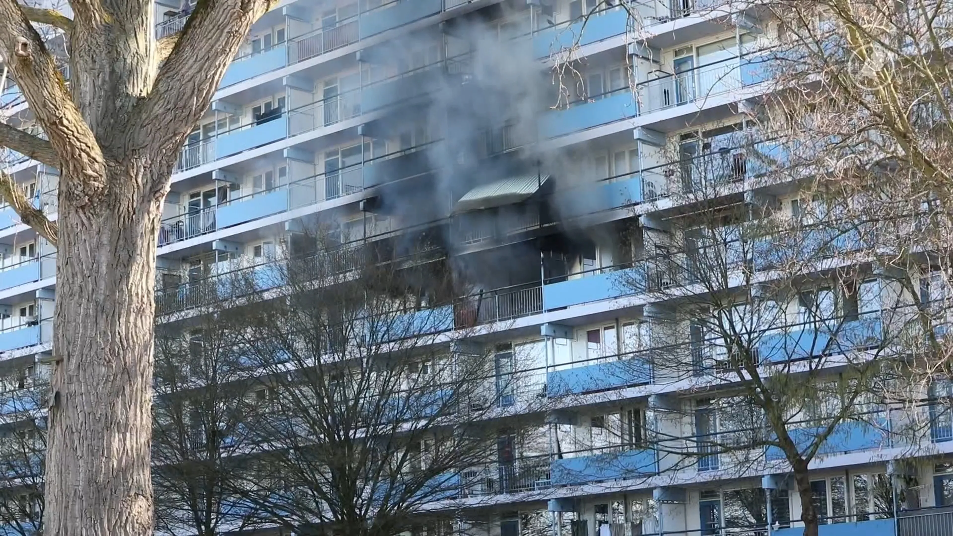 Flatbrand Bergen op Zoom onder controle, bewoner zwaargewond afgevoerd