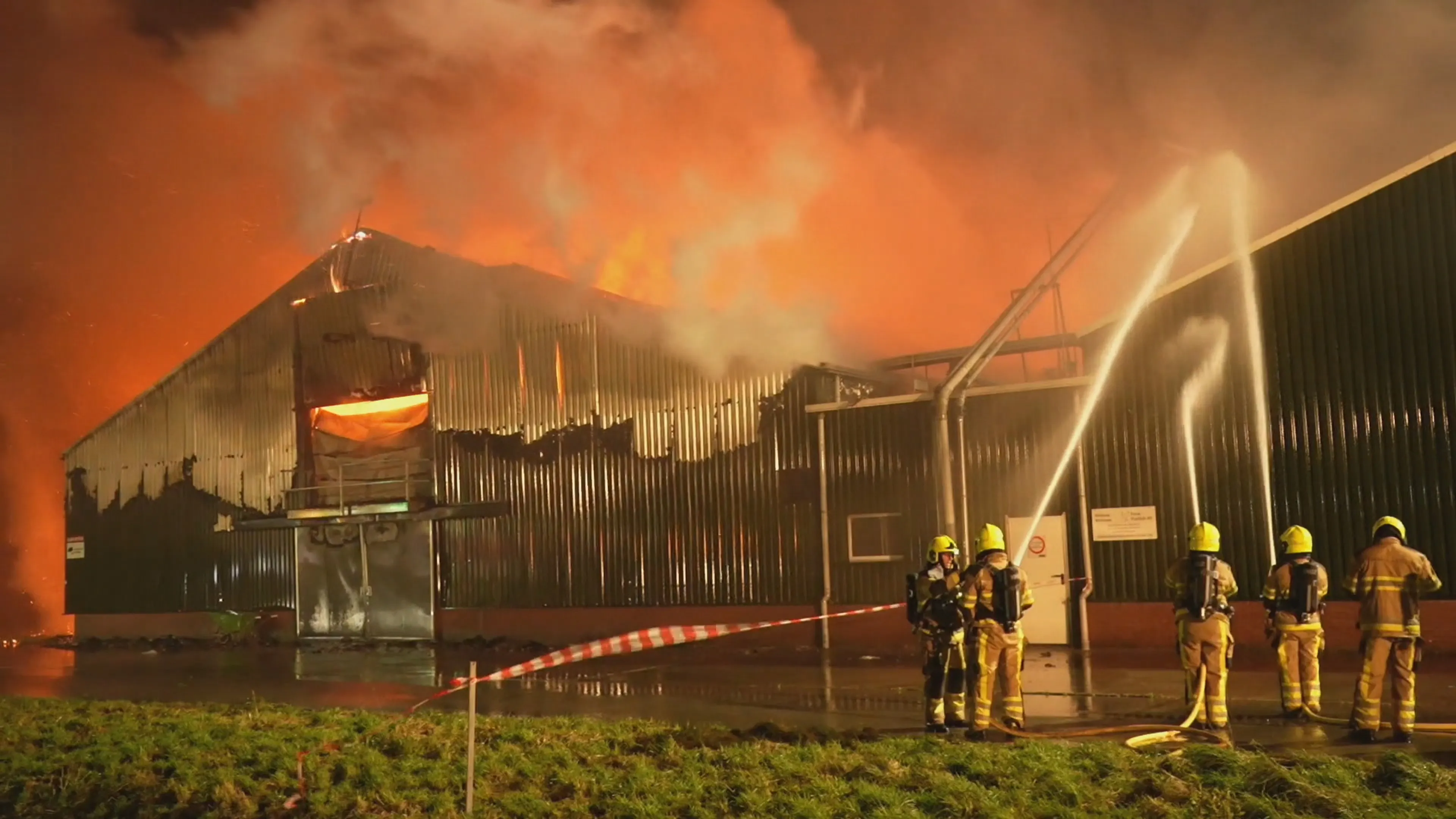 Tienduizenden vogels omgekomen door brand in Gelderse kippenschuur