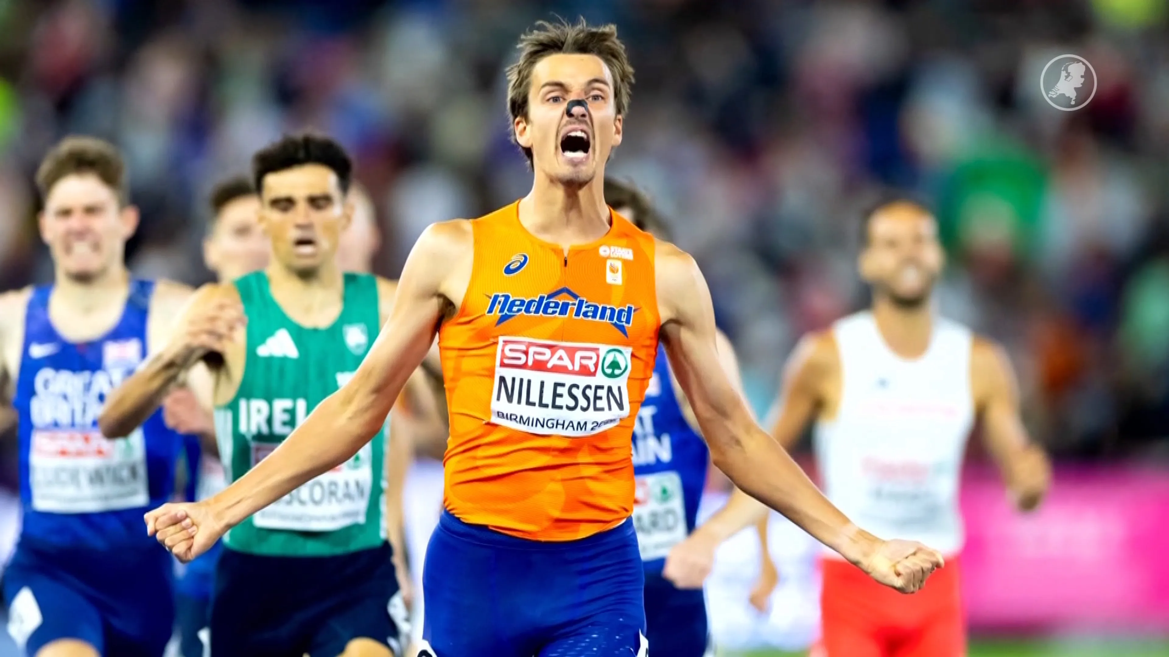Enorme stunt van Stefan Nillessen op EK atletiek: goud op 1500 meter