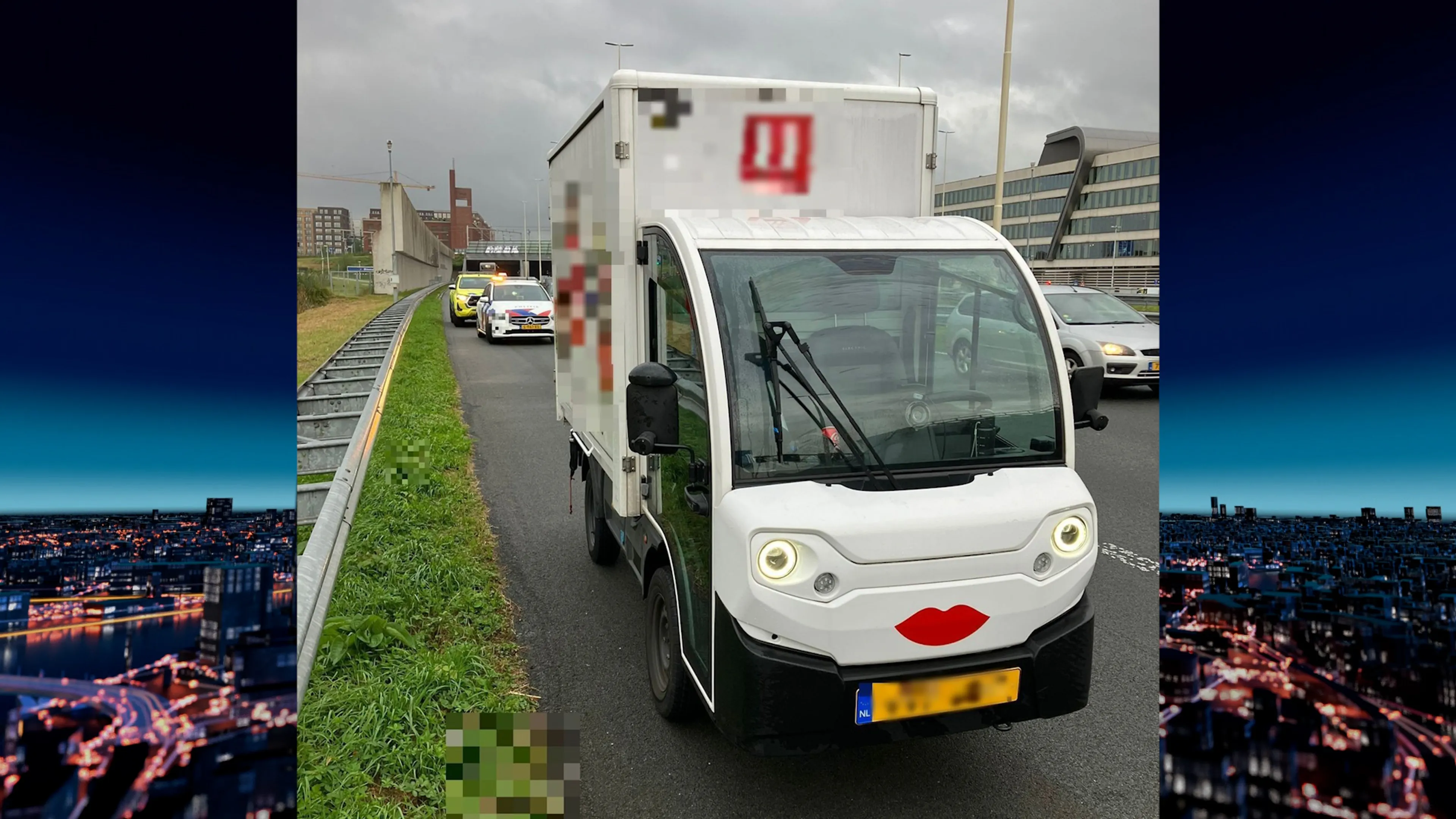 Haast bij boodschappenbezorger: rijdt met 50 kilometer-busje over snelweg