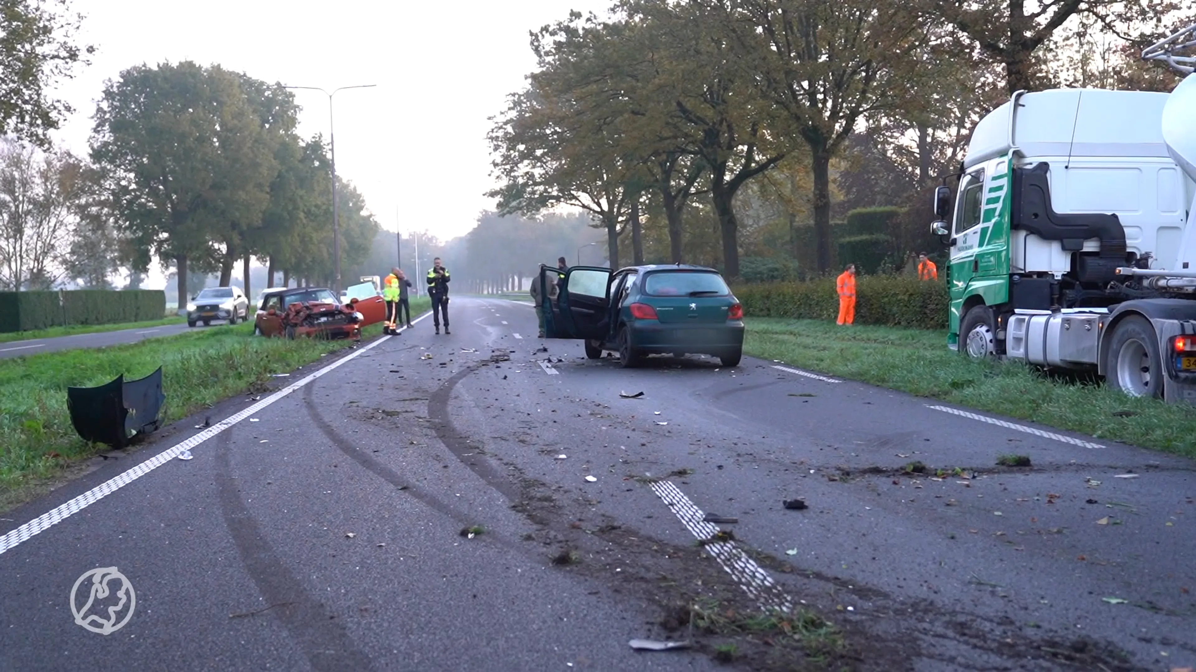 Inzittenden op de vlucht na veroorzaken ongeluk op N65: één verdachte opgepakt