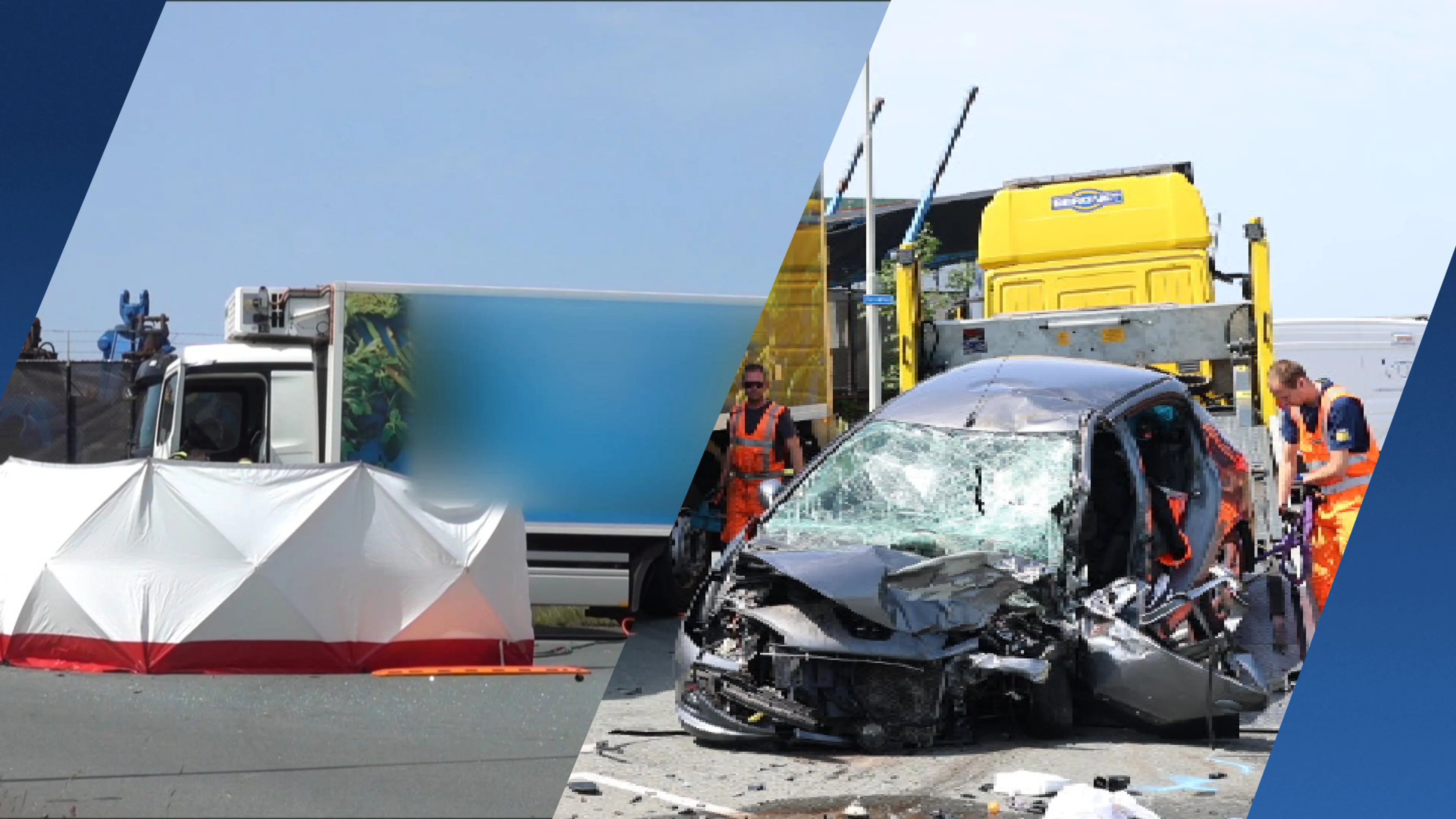 Automobilist (22) overleden bij ernstig ongeval met vrachtwagen in Beverwijk