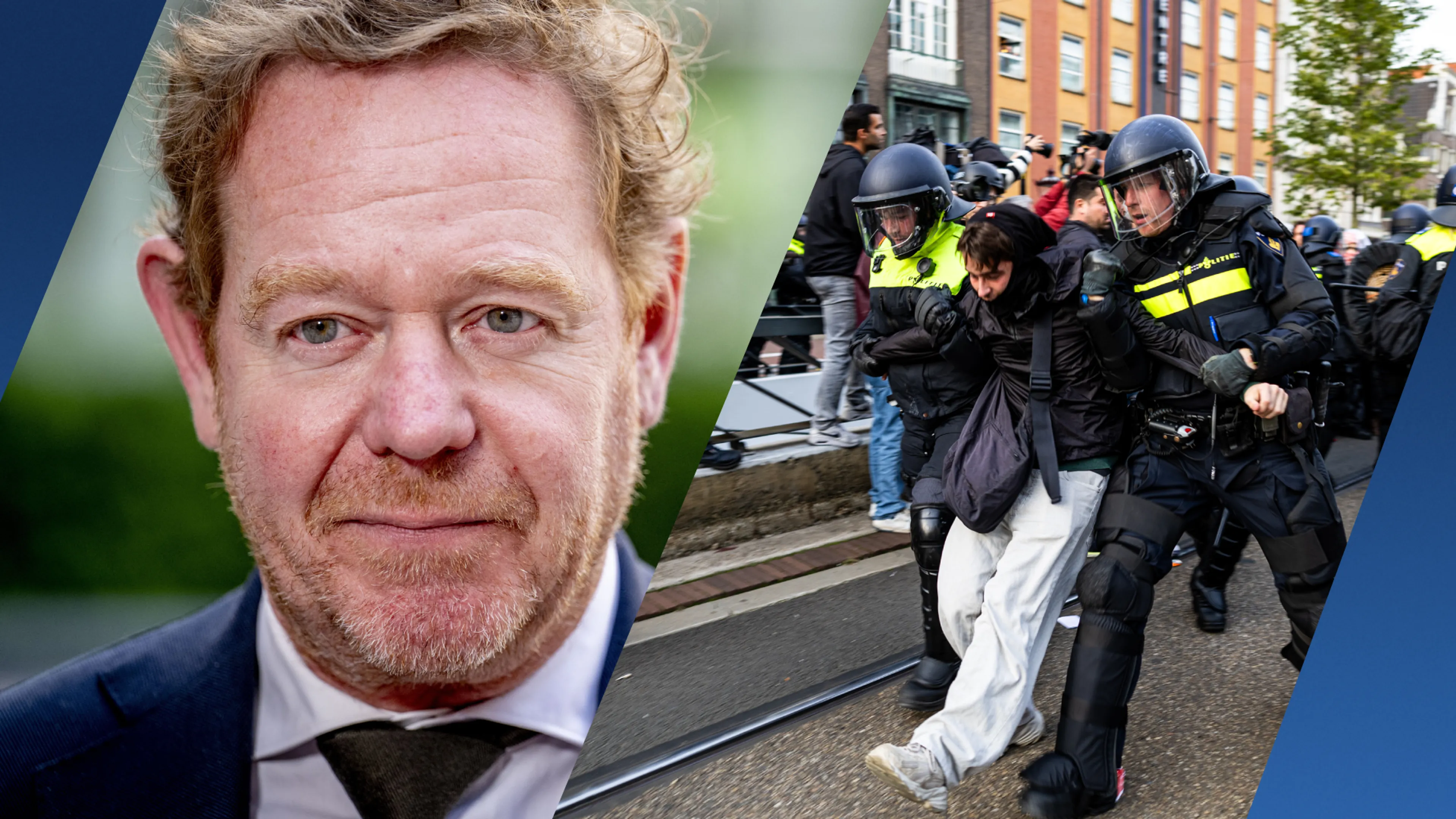 Nieuwe maatregel bij demonstraties: waterwerpers met smurfenverf