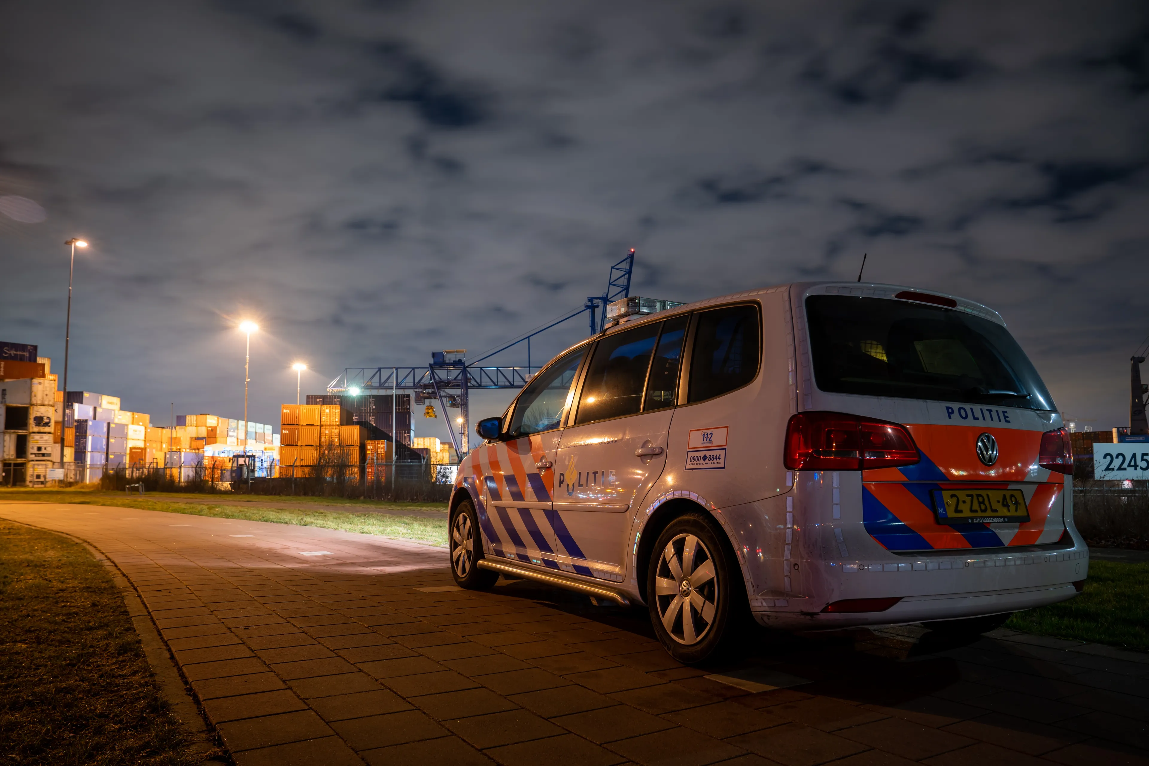 Politie houdt opnieuw uithalers aan op Rotterdamse Maasvlakte