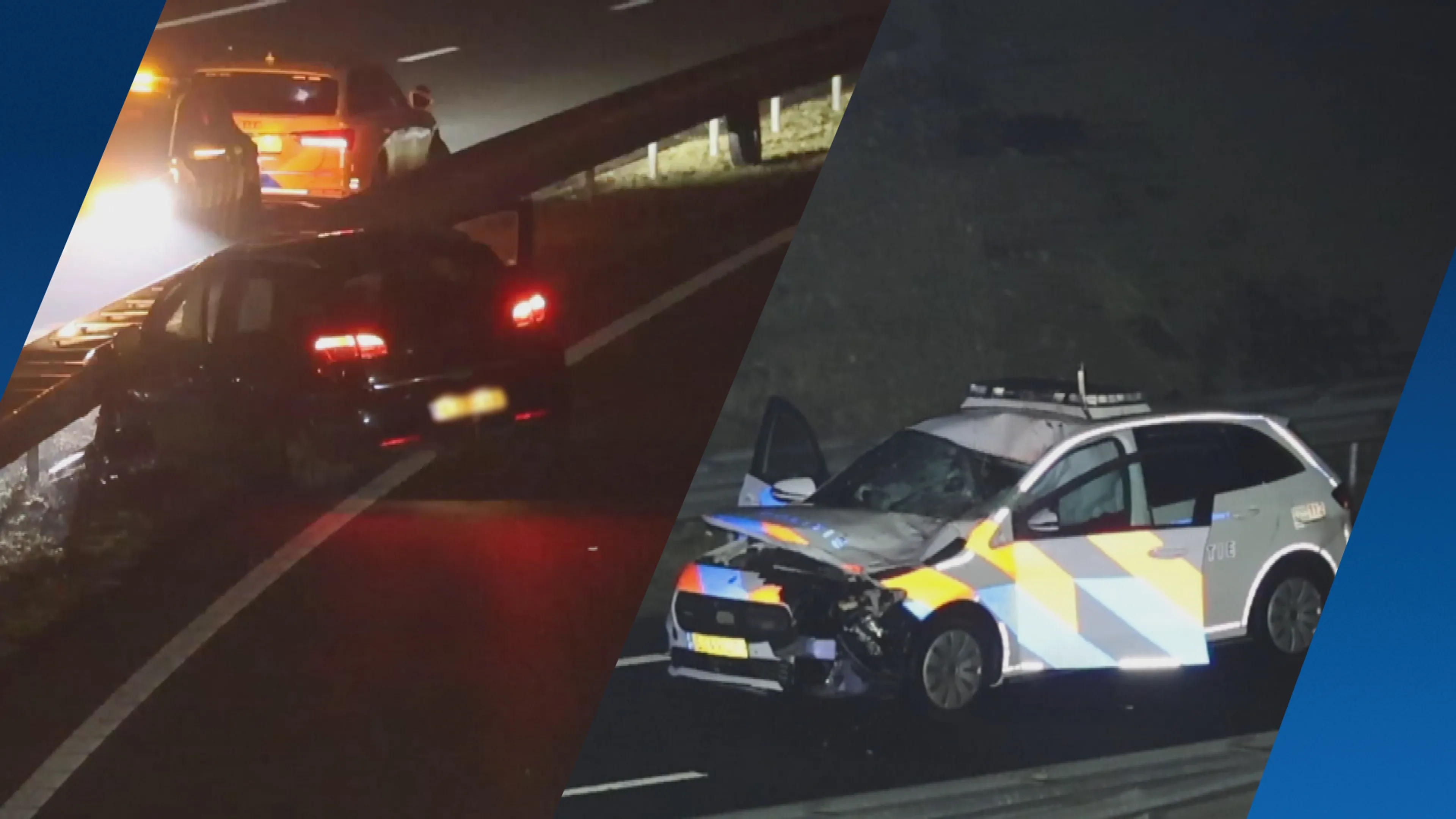 Man overlijdt na aanrijding met politiewagen op N31 bij Leeuwarden