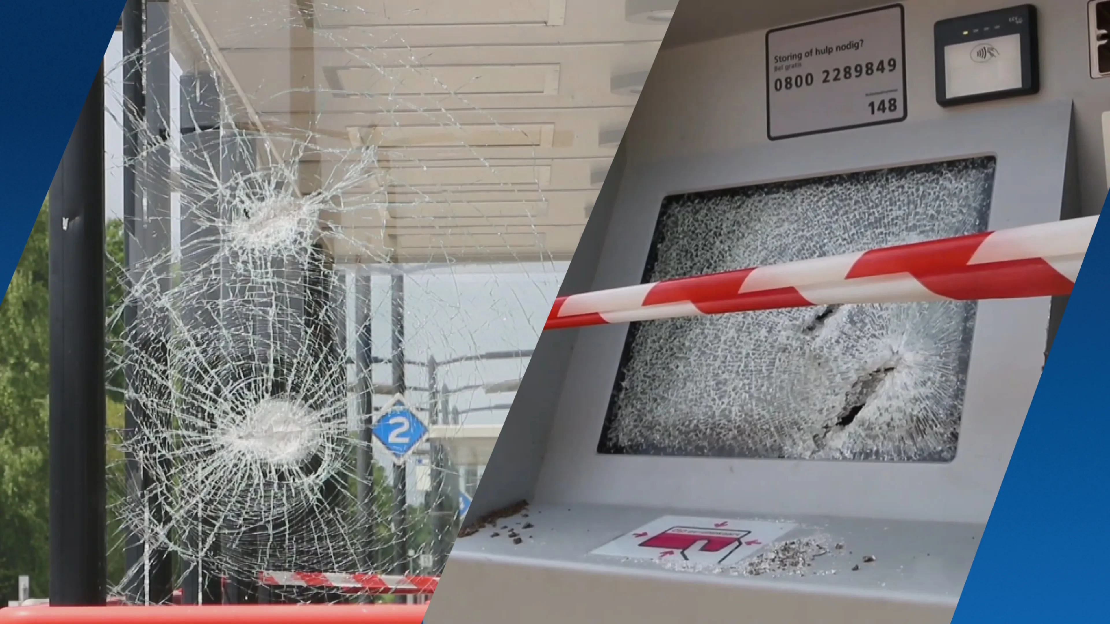 Stations in Hengelo vernield door vandalen, 'tienduizenden euro's schade'