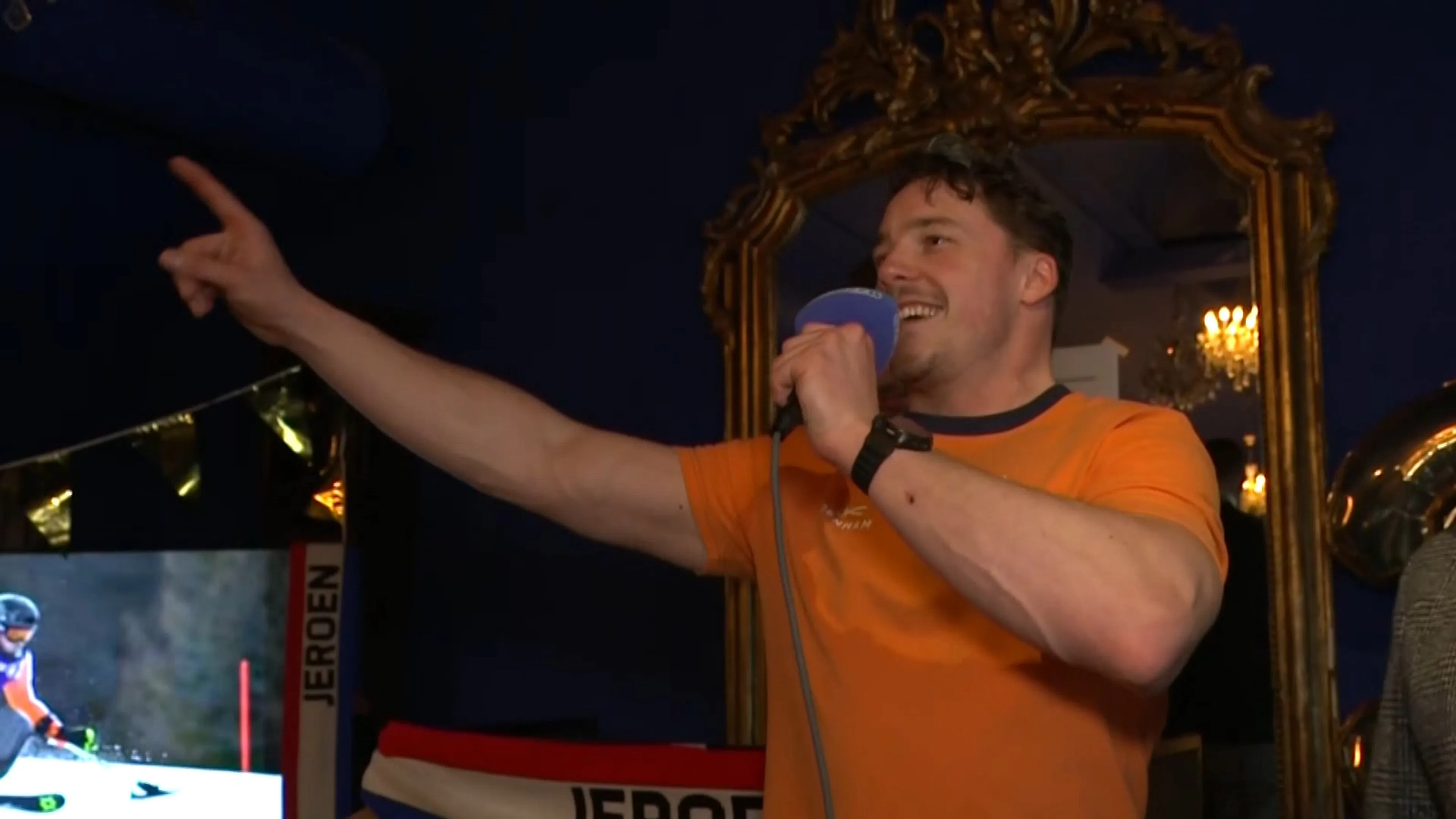 Olympisch winnaar Jeroen Kampschreur gehuldigd in geboorteplaats Leiderdorp