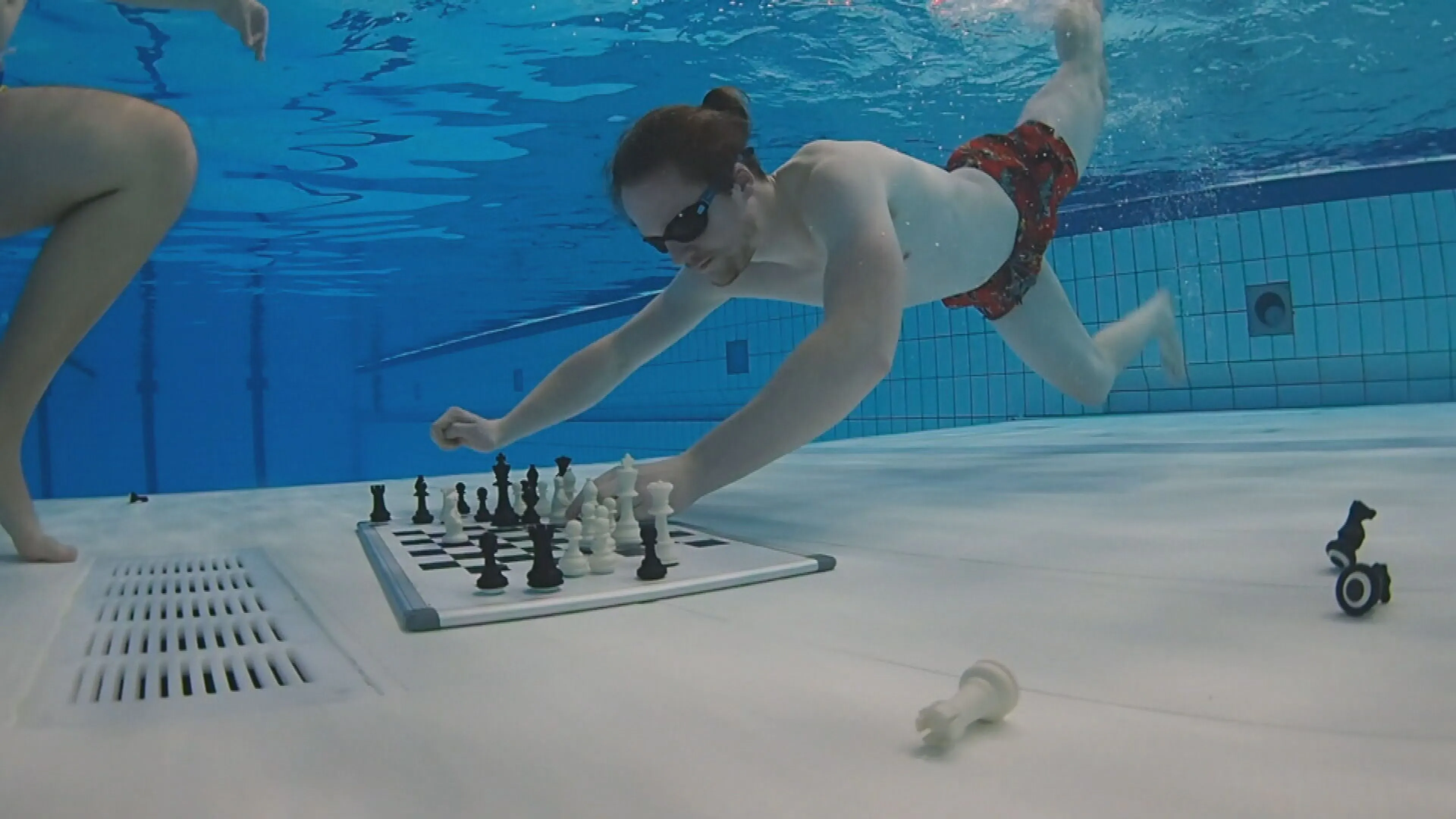 Denksporters happen naar adem op eerste NK onderwaterschaken