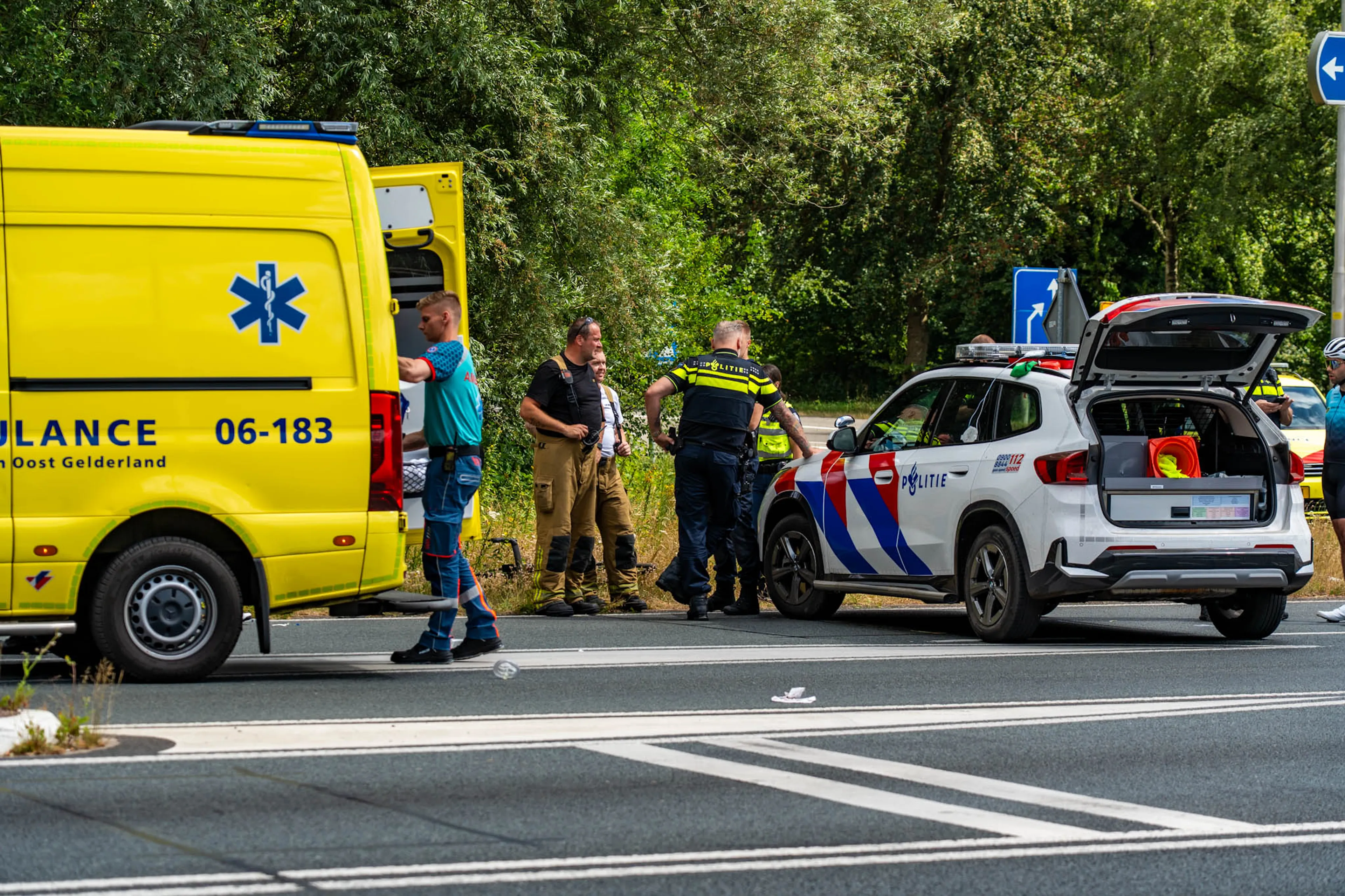 'Verkeersruzie eindigt in reanimatie in Harderwijk'