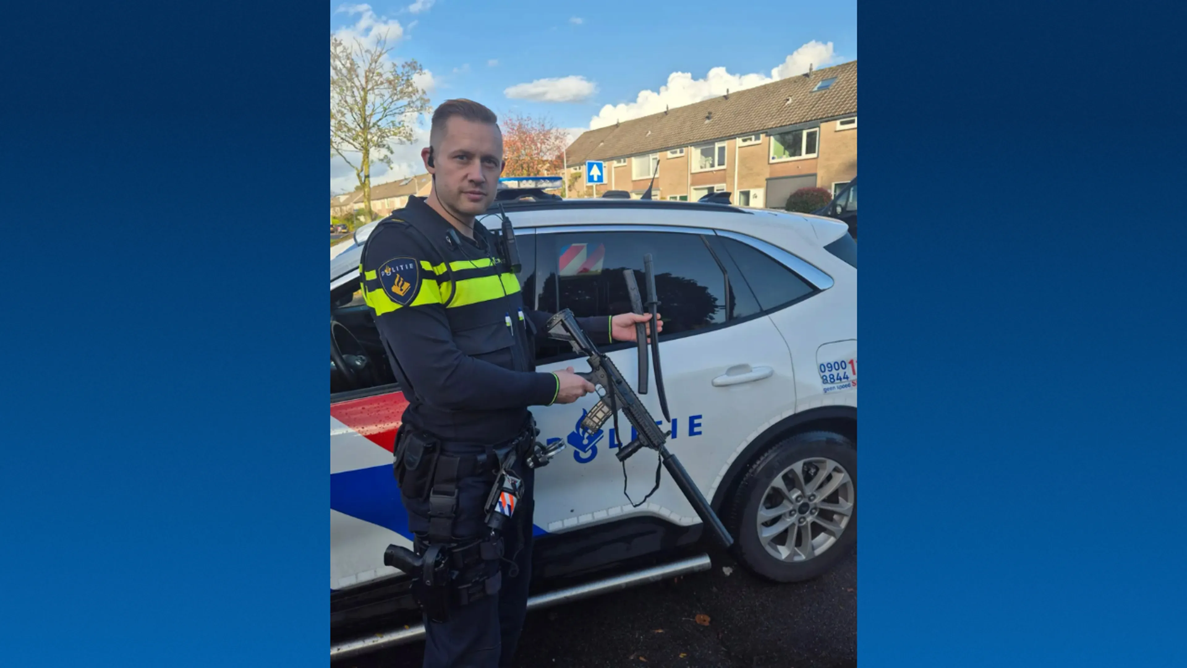 Politie rukt met kogelwerende vesten uit voor twee spelende kinderen met 'machinegeweer'