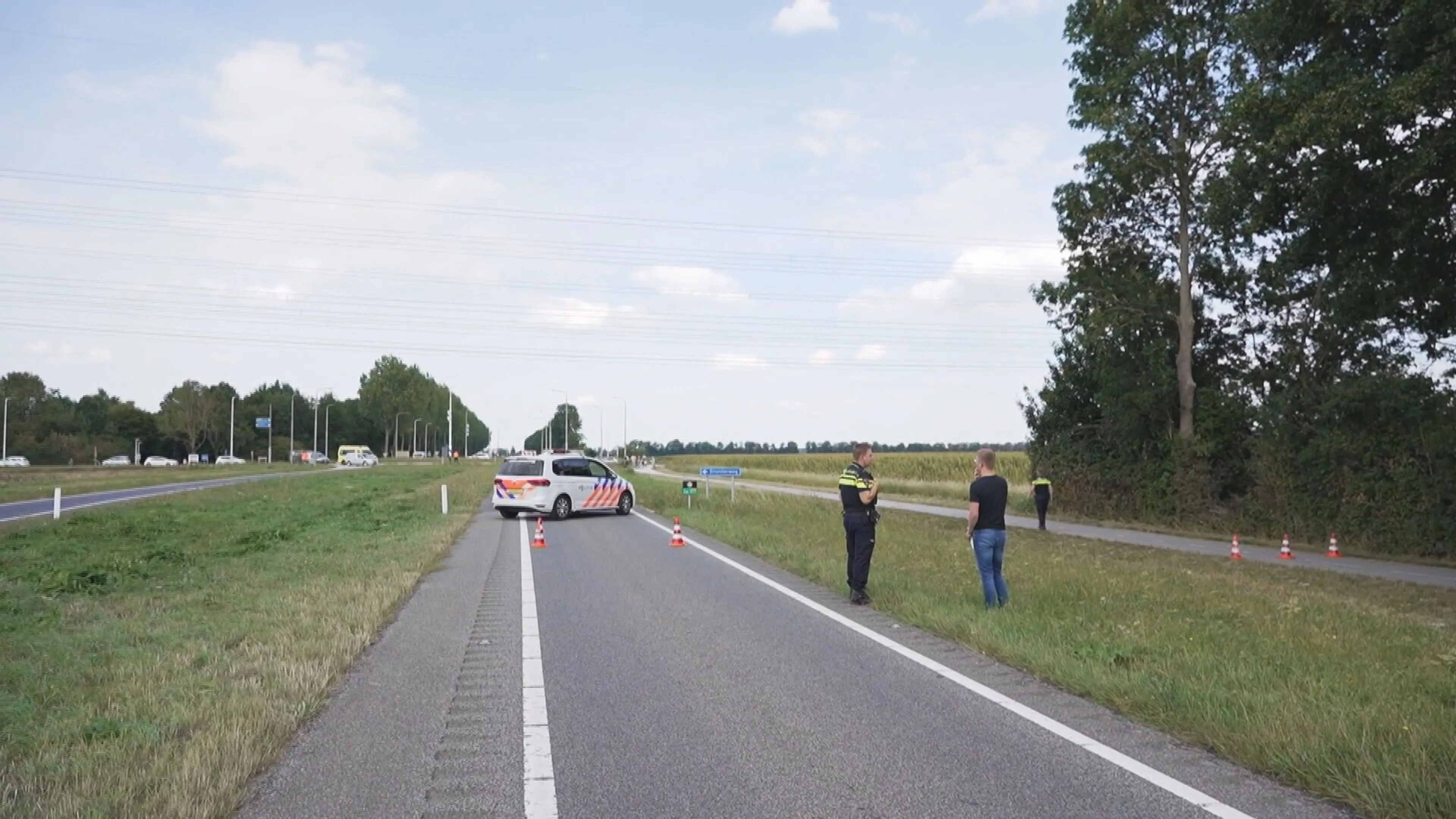 N307 bij Dronten voorlopig nog dicht na storing