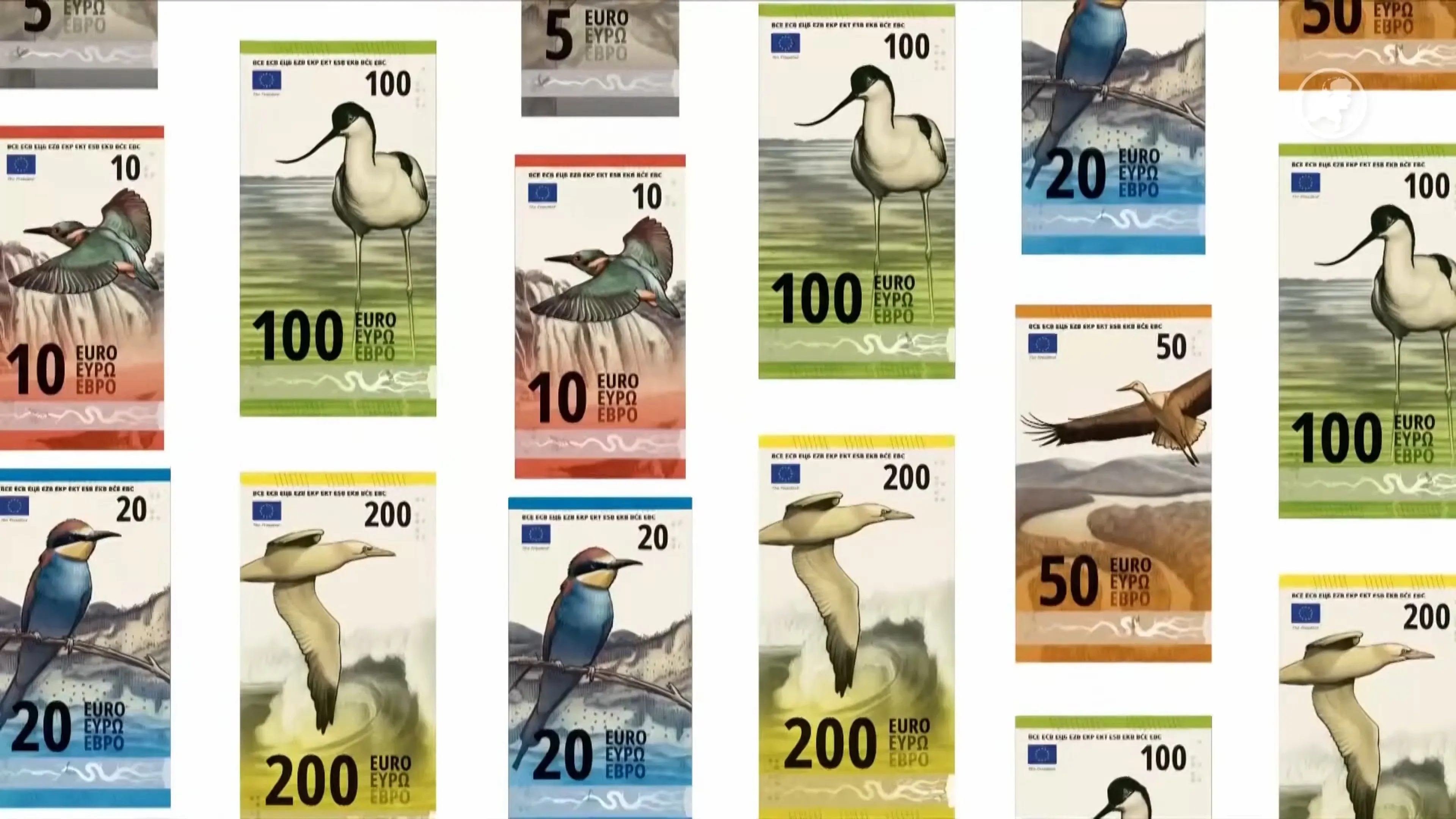 Vogels of beroemde Europeanen? Nieuwe eurobiljetten komen eraan