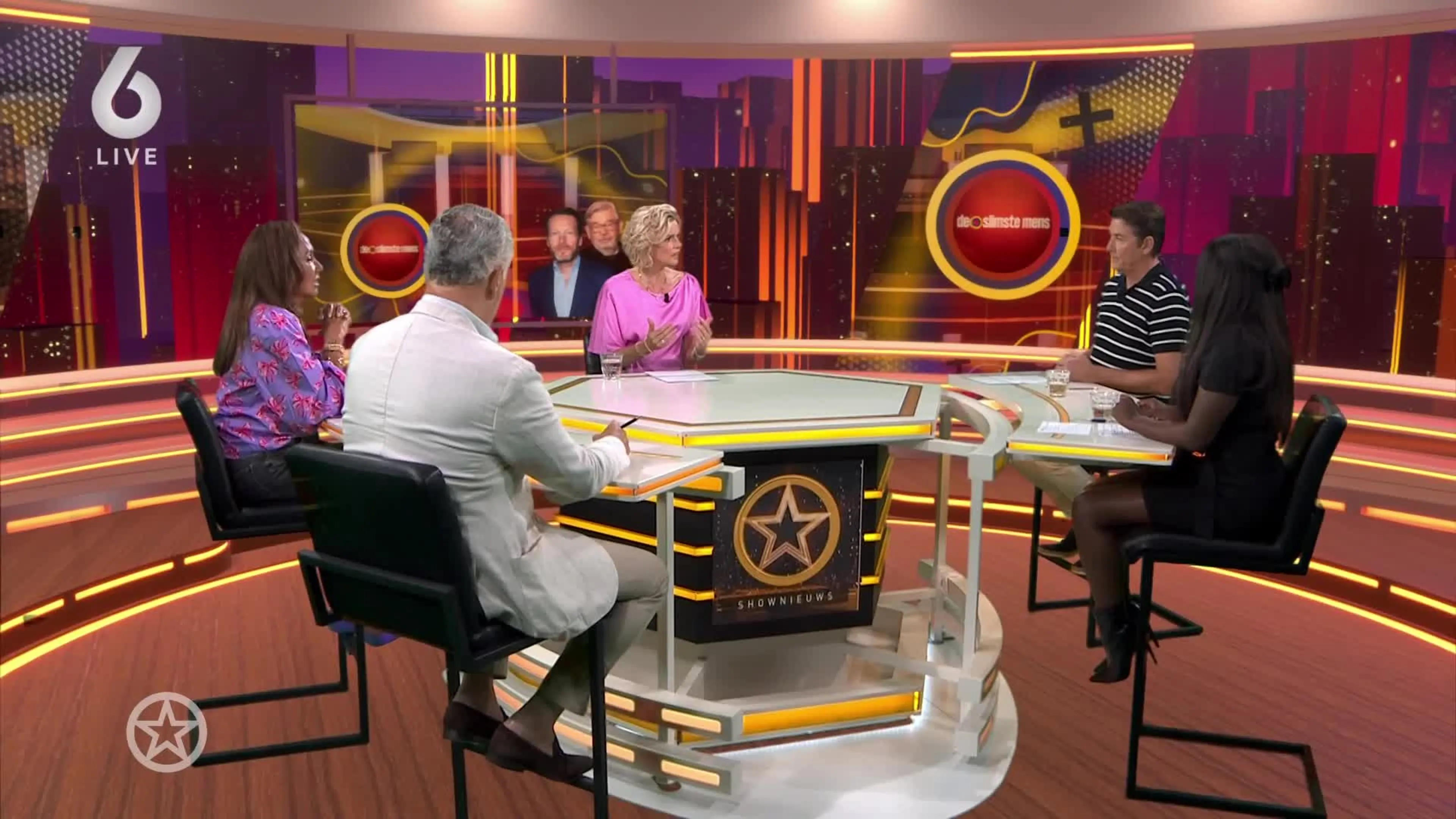 Shownieuws-tafel over vertrek Philip Freriks bij De slimste mens