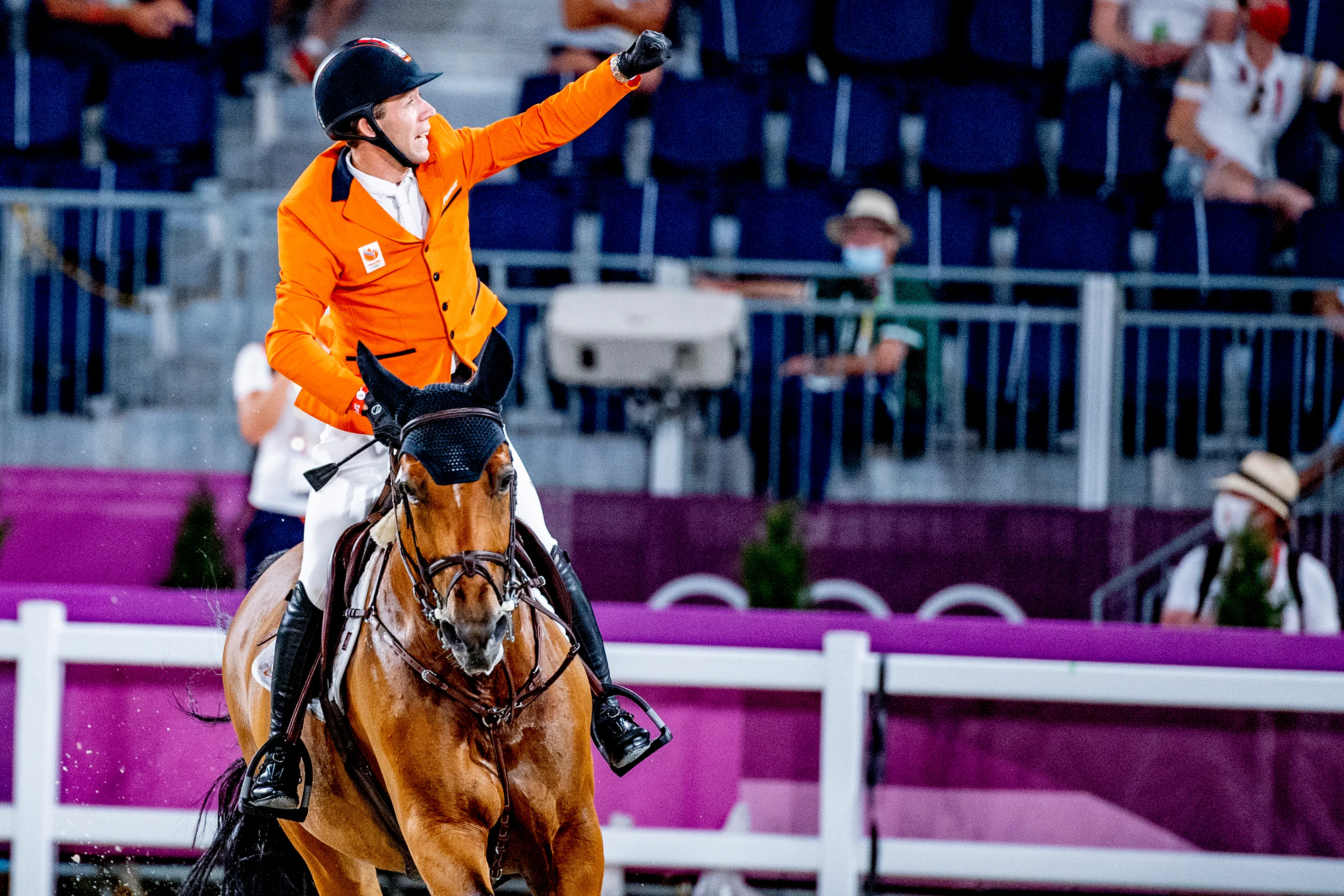 Springruiter Maikel van der Vleuten pakt brons in Tokio met paard Beauville Z