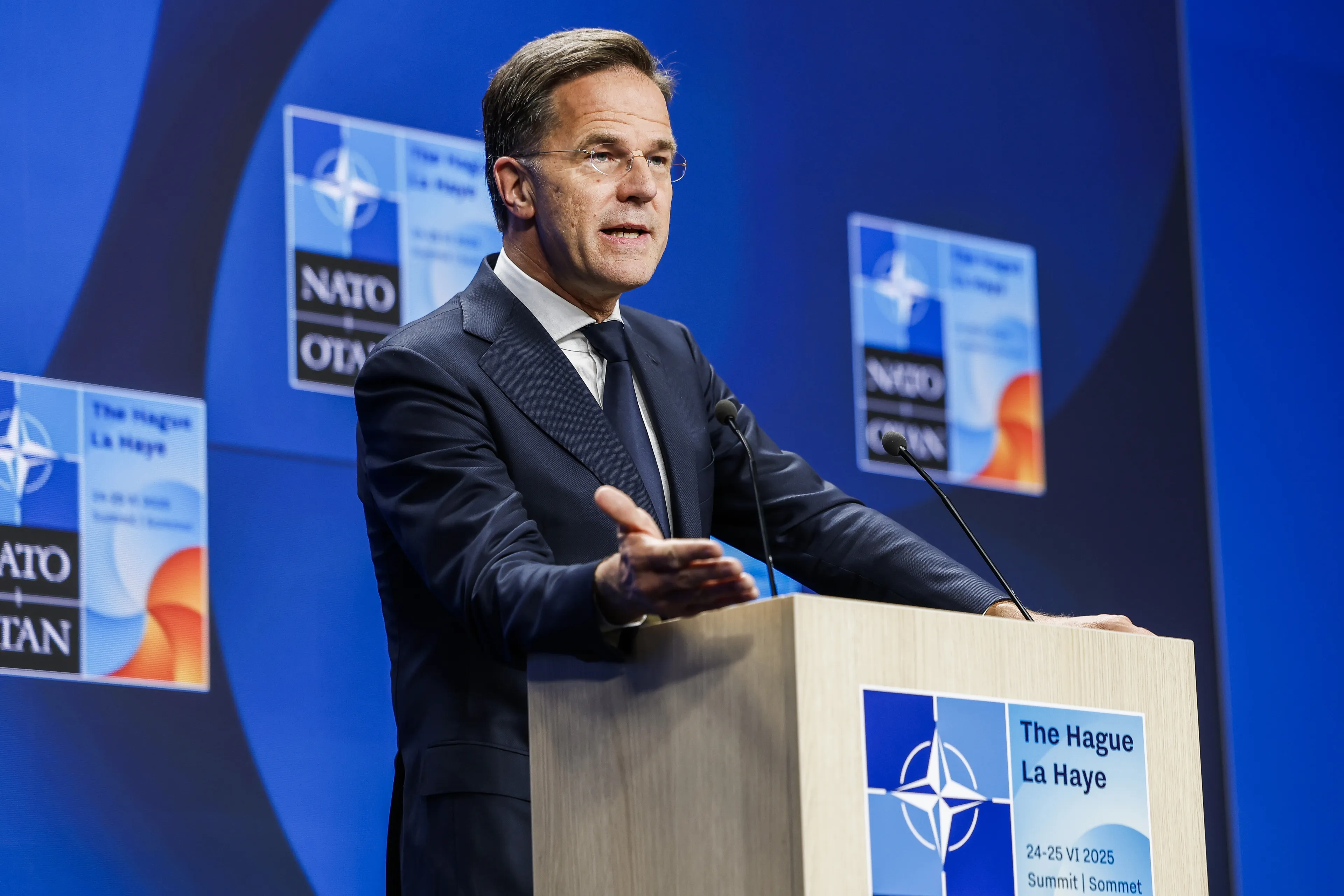 NAVO-topman Rutte en premier Schoof veroordelen gedrag Rusland: 'Roekeloos en gevaarlijk'