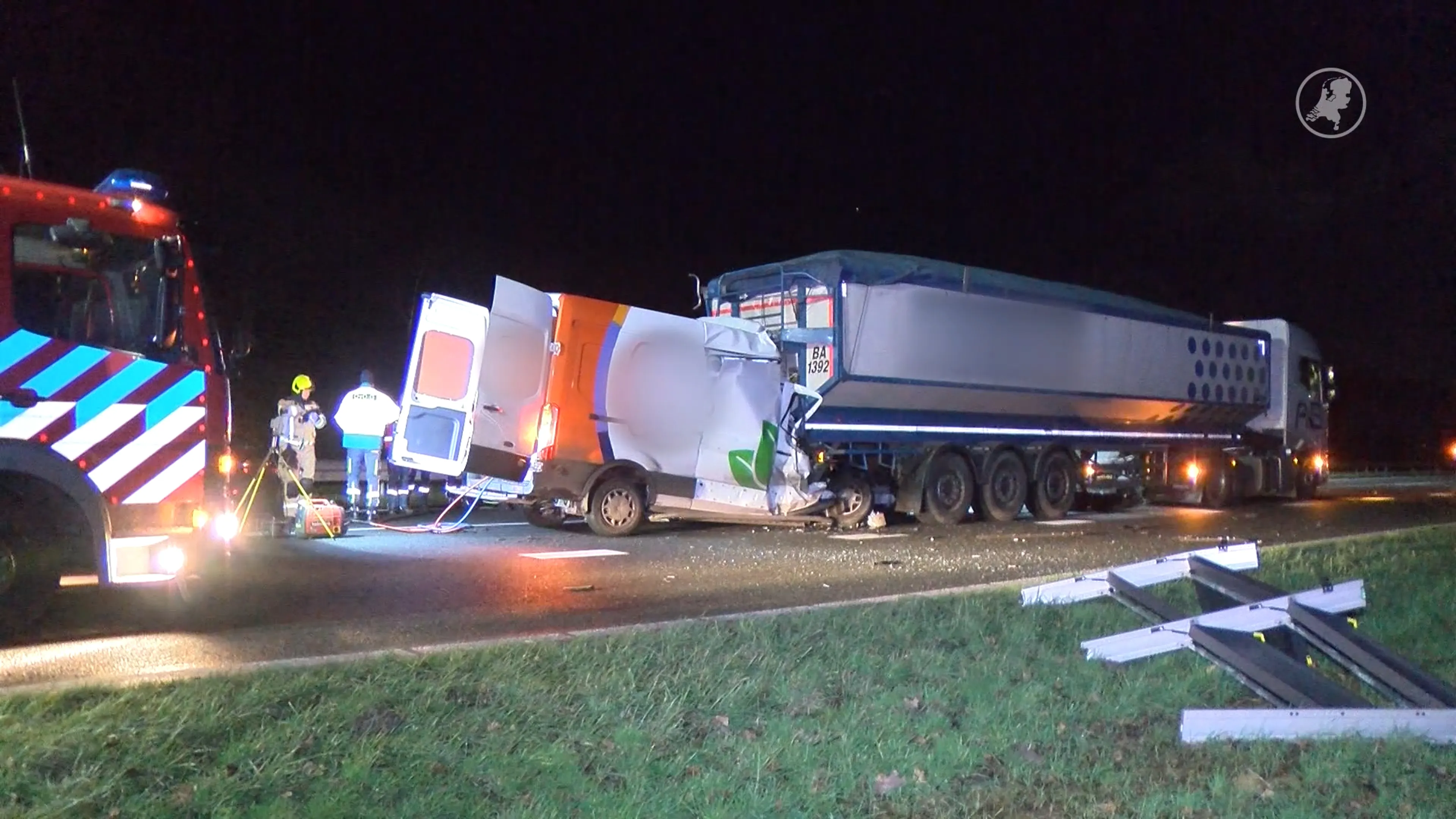 Man (19) omgekomen na botsing met vrachtwagen op A58 bij Kapelle