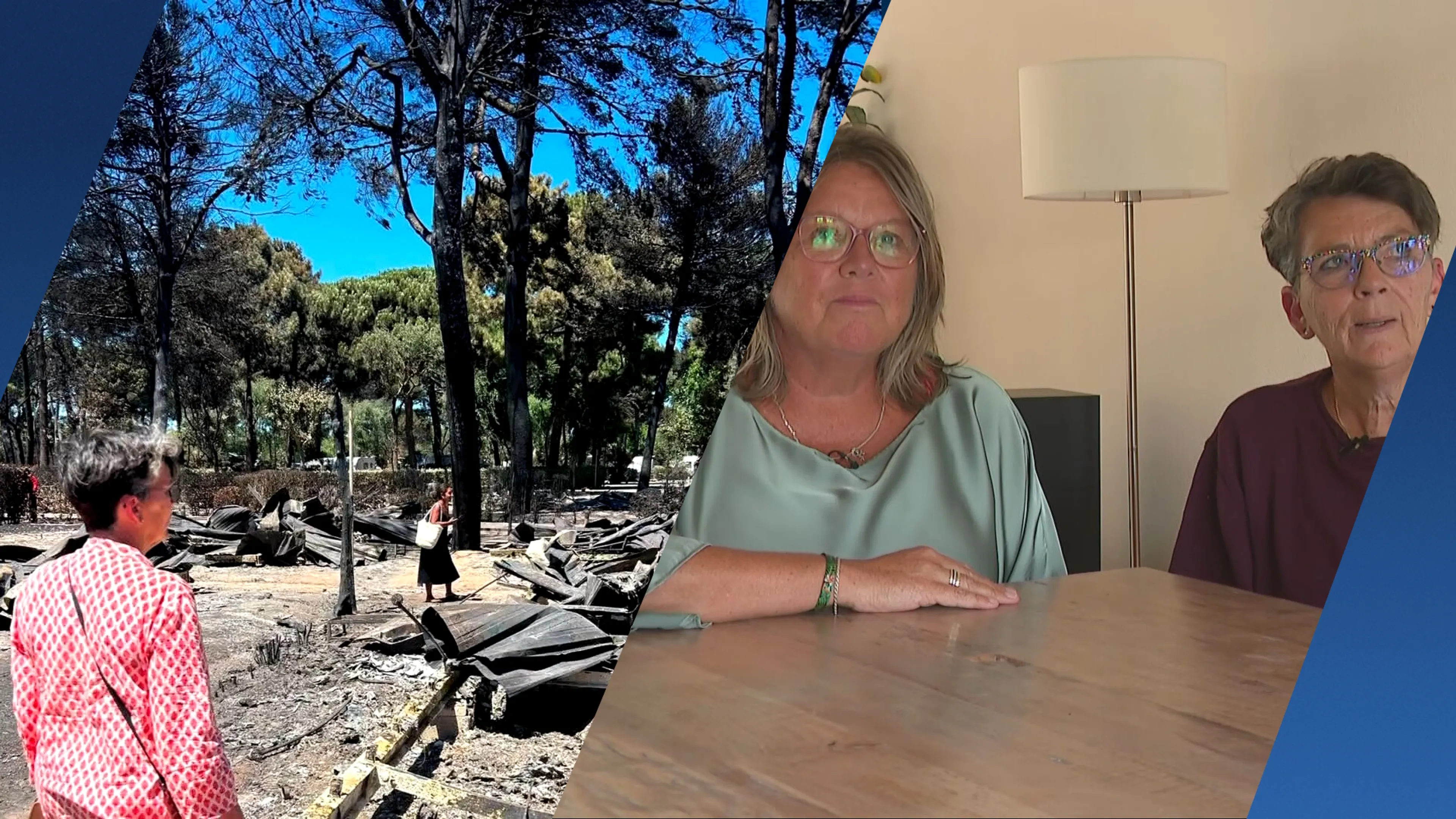 Janita en Janetta gevlucht voor natuurbranden in Frankrijk: 'Bizar en onwerkelijk'