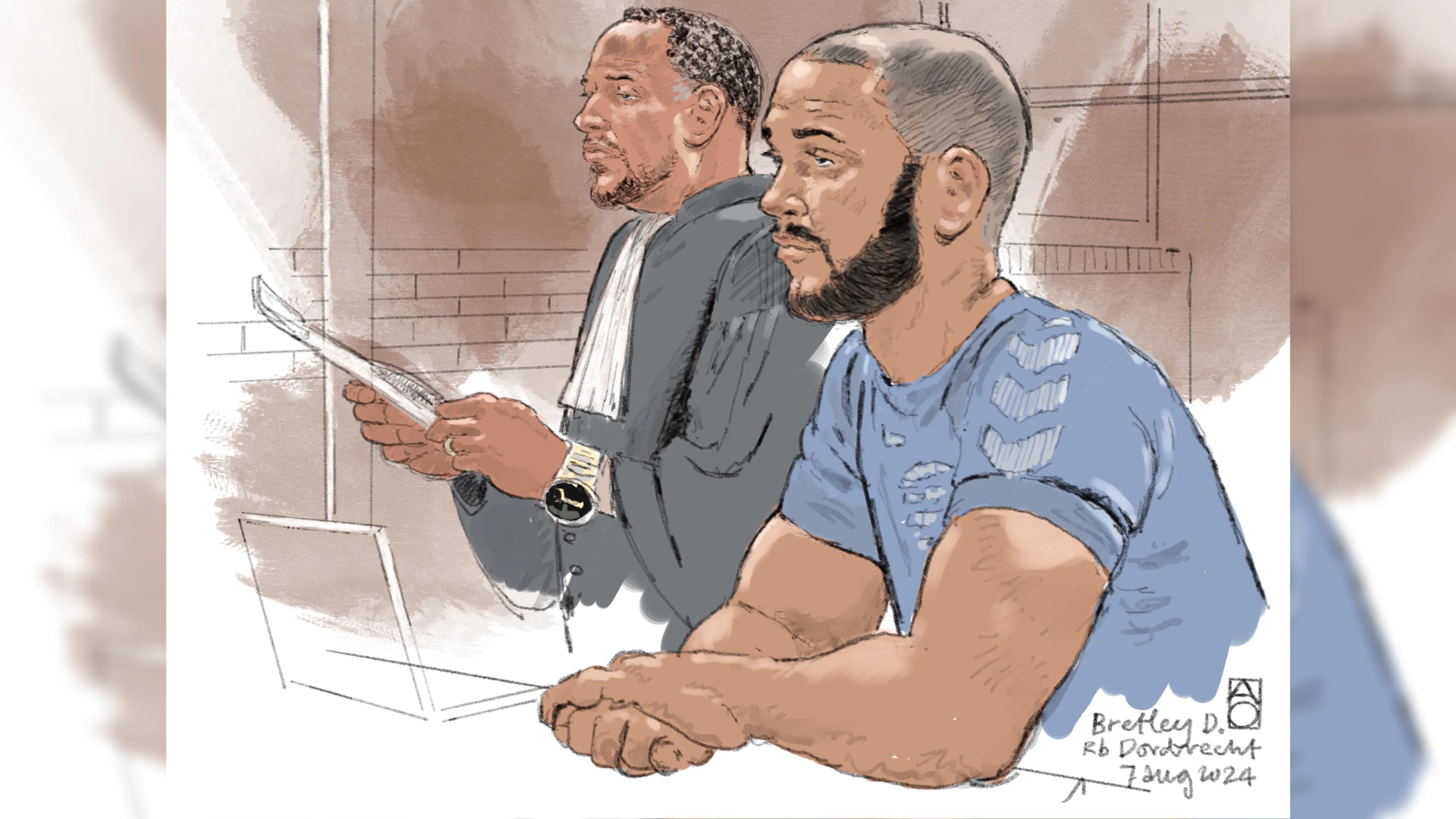 Moordverdachte Bretly D. veroordeeld voor mishandeling: ruim 100 dagen celstraf