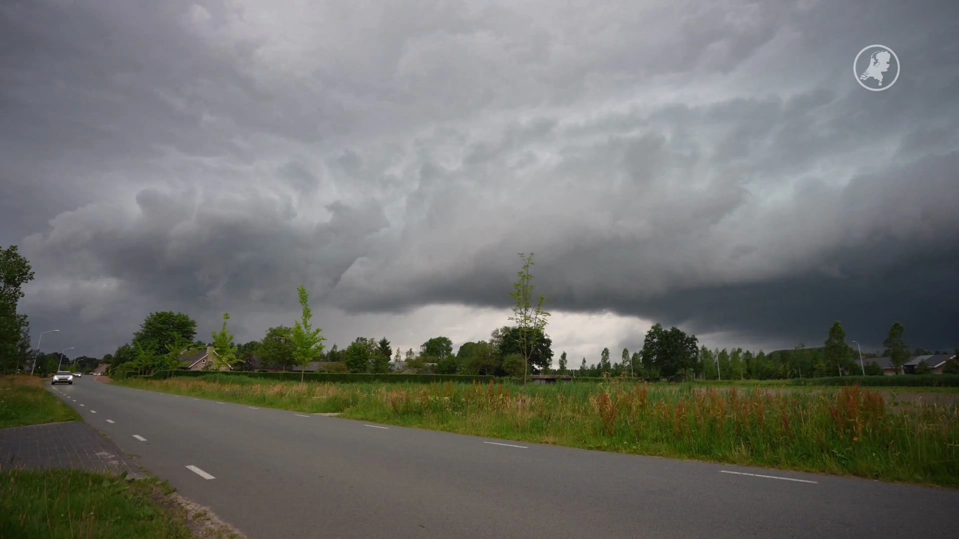 Stormschade door onweersbuien in het land