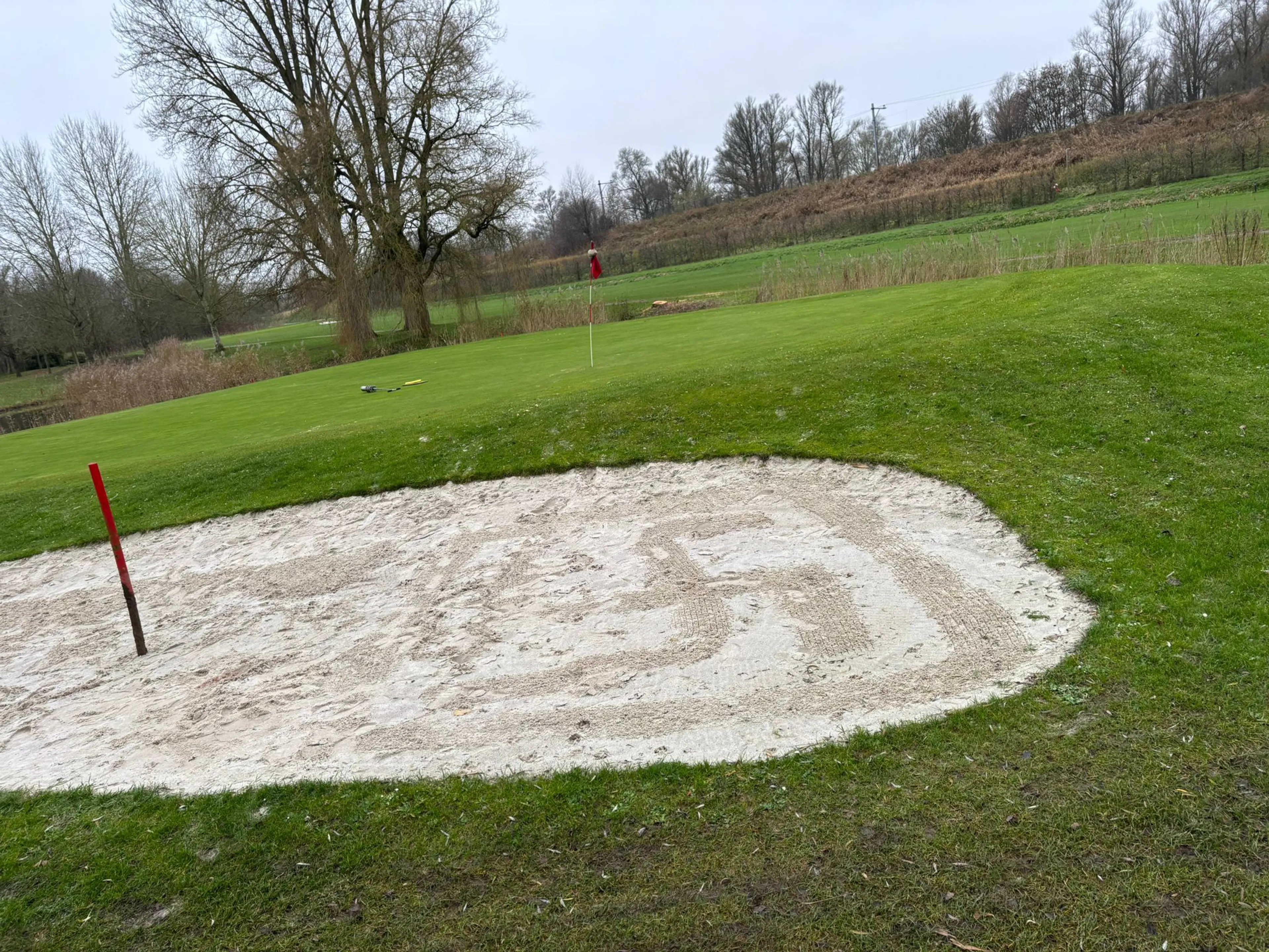 Medewerker golfbaan in shock: egel gespietst aan vlag, 'te ziek voor woorden'