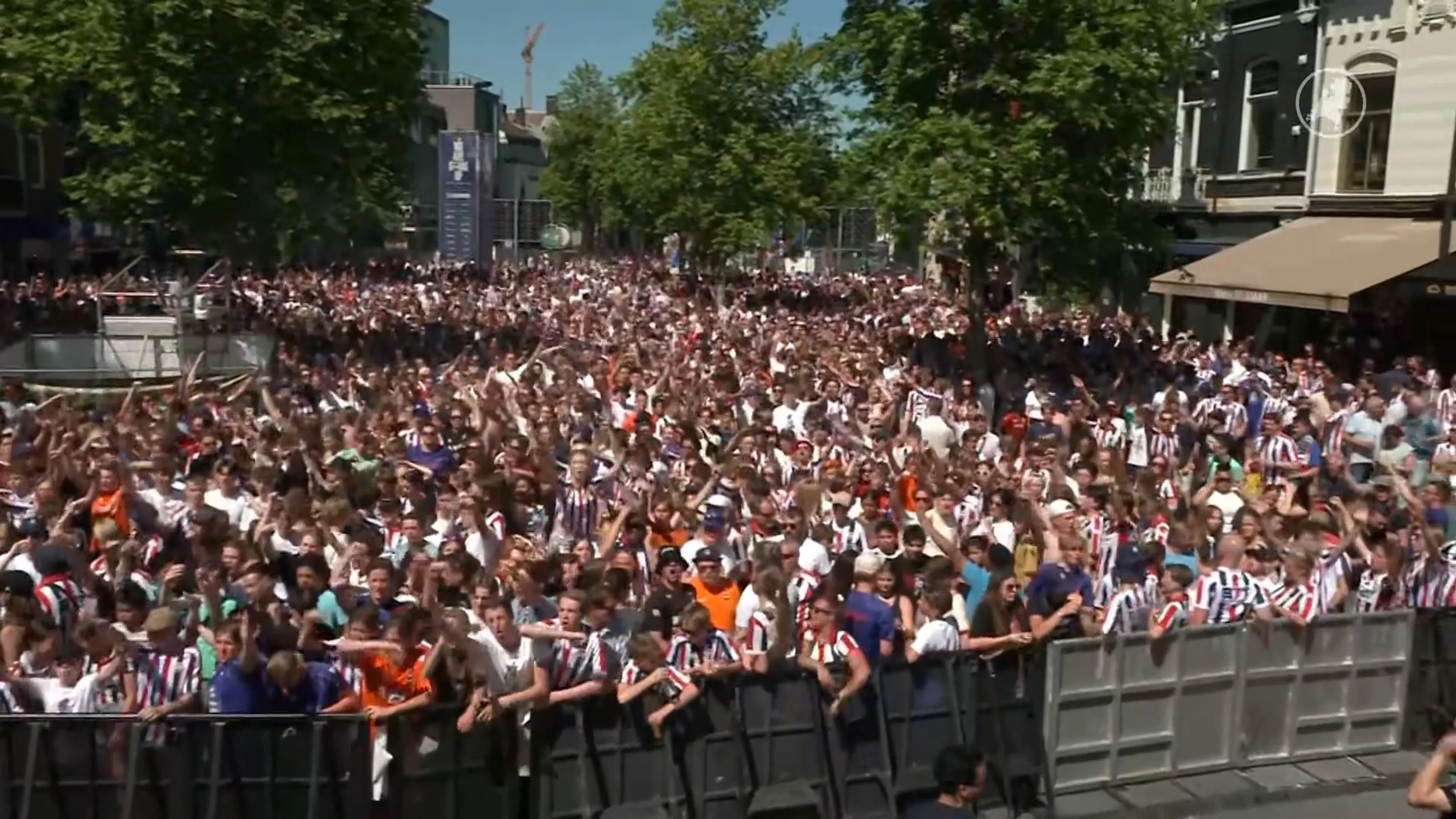 Feest in Tilburg om huldiging Willem II