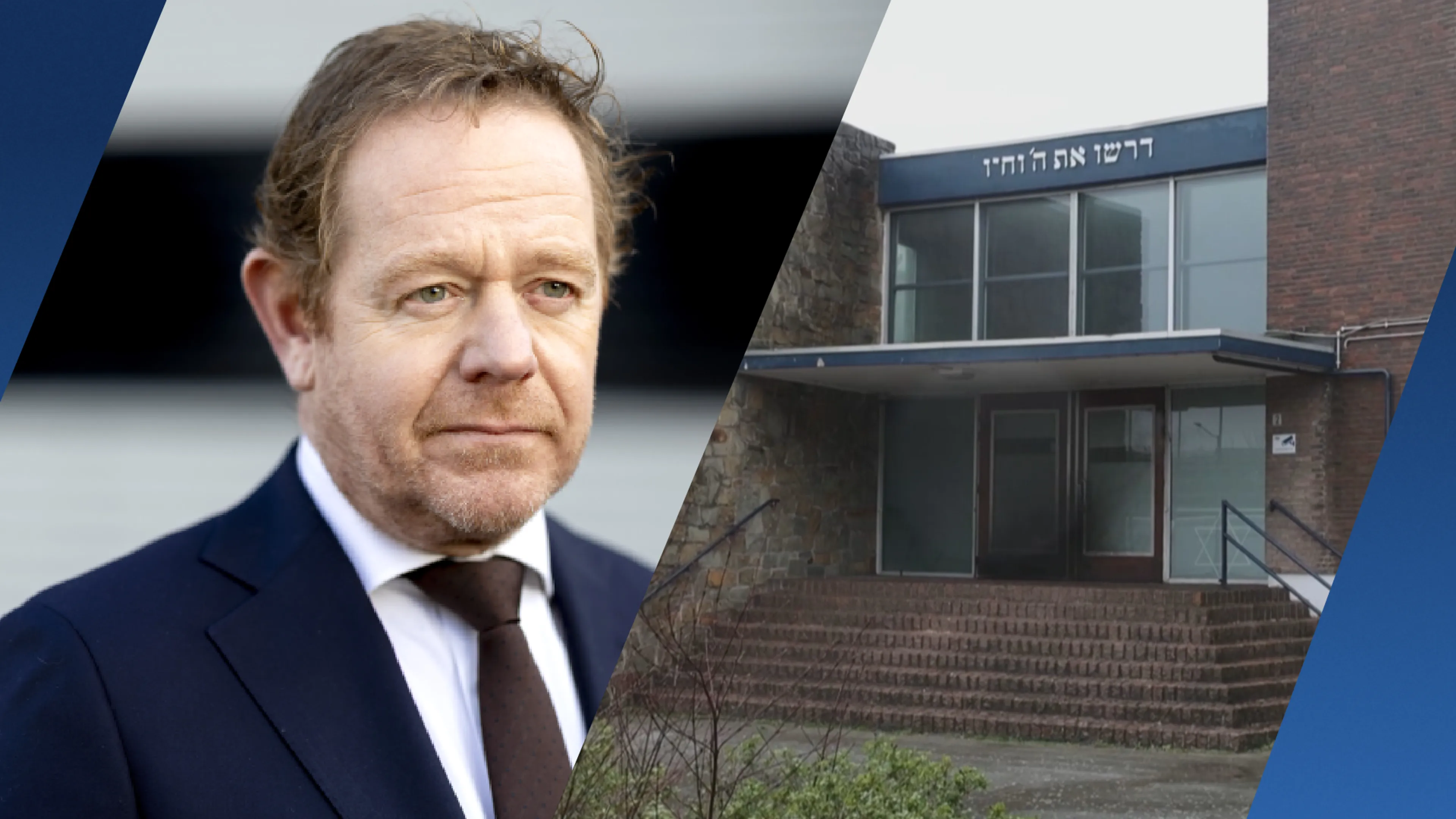 Minister Van Weel: brand synagoge Rotterdam 'ruikt naar antisemitisme'