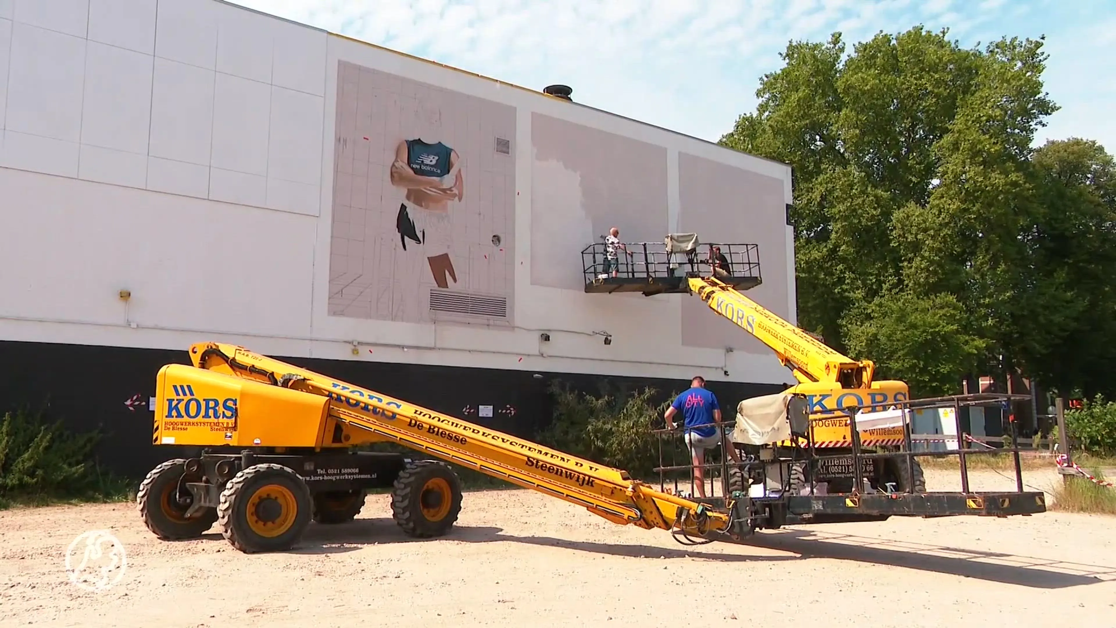 Goed zweten vandaag, want dit gigantisch eerbetoon aan Femke Bol wordt gemaakt