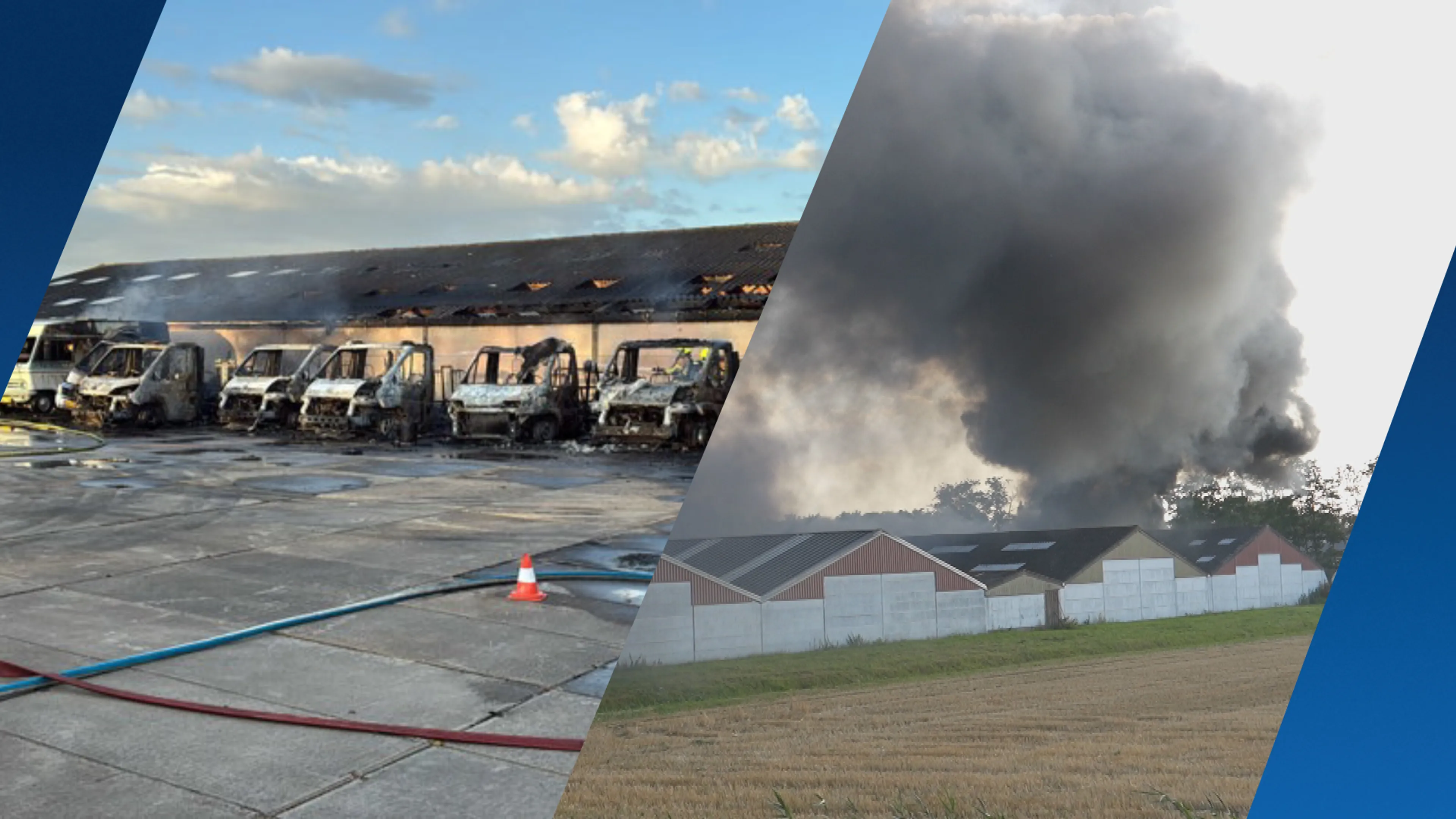 Acht campers verwoest bij brand bij camperstalling in Almkerk
