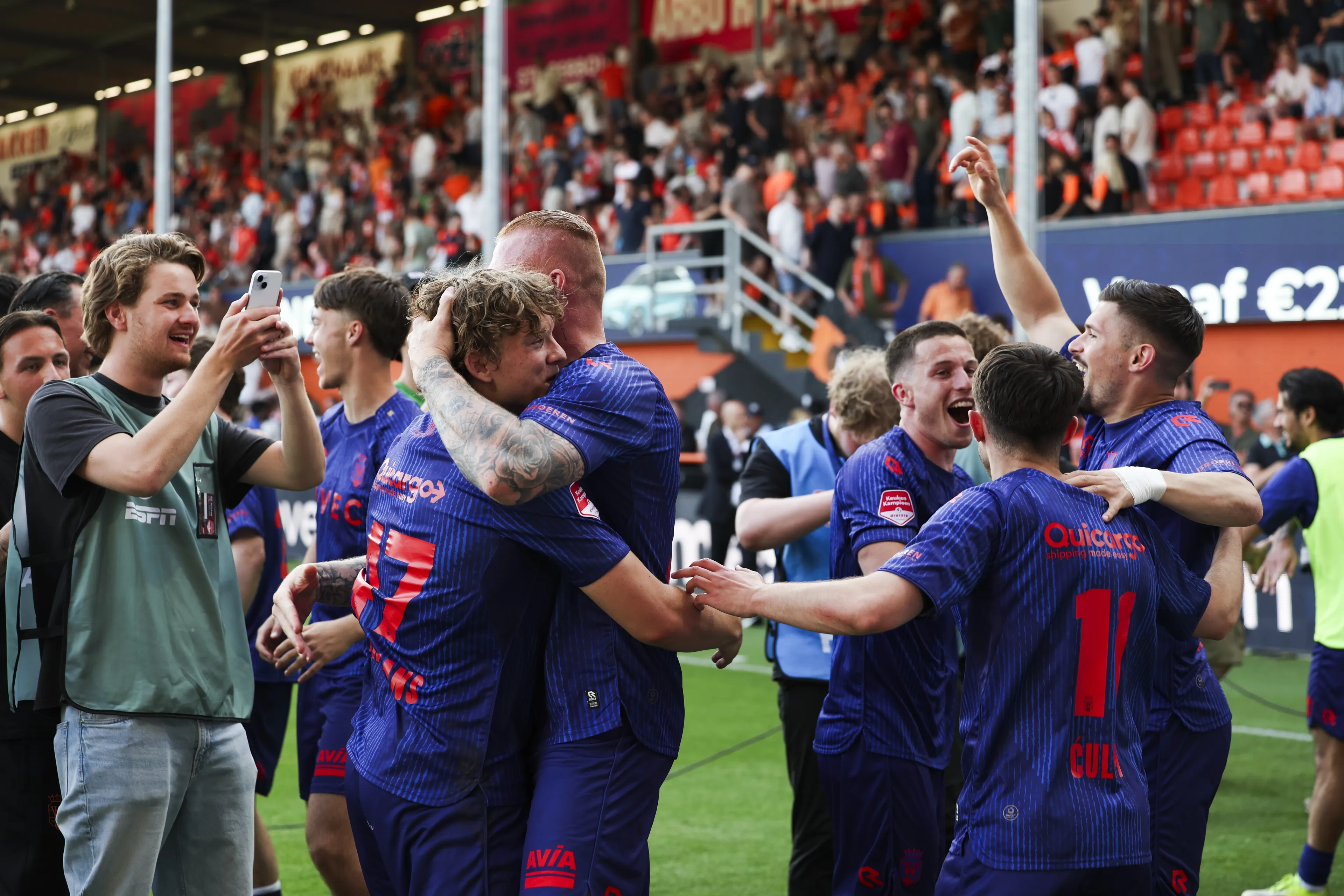 Willem II terug in de Eredivisie na strafschoppen tegen FC Volendam