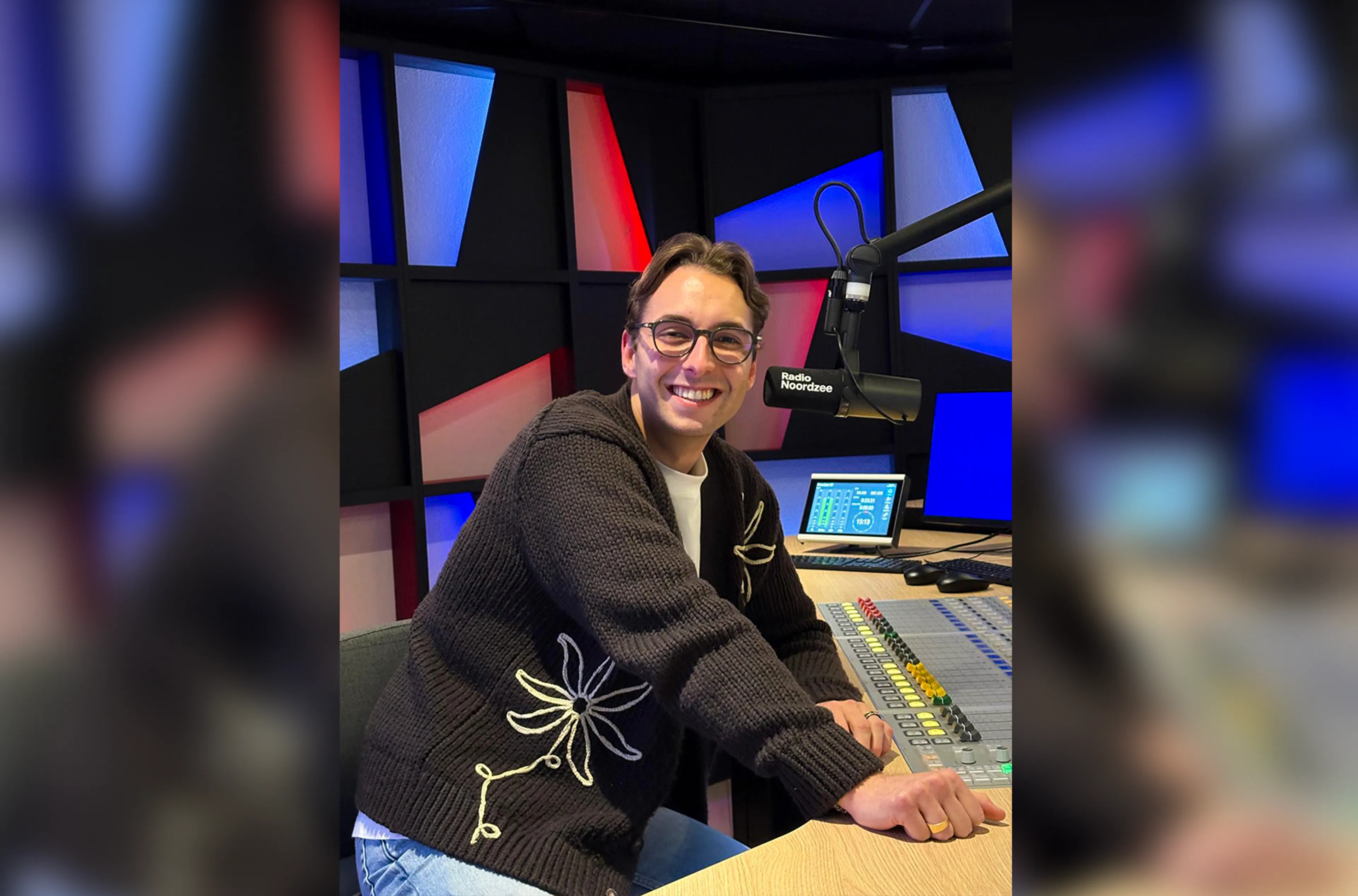 Chris Bauer presenteerde 'De Radio Noordzee Lunch met...'