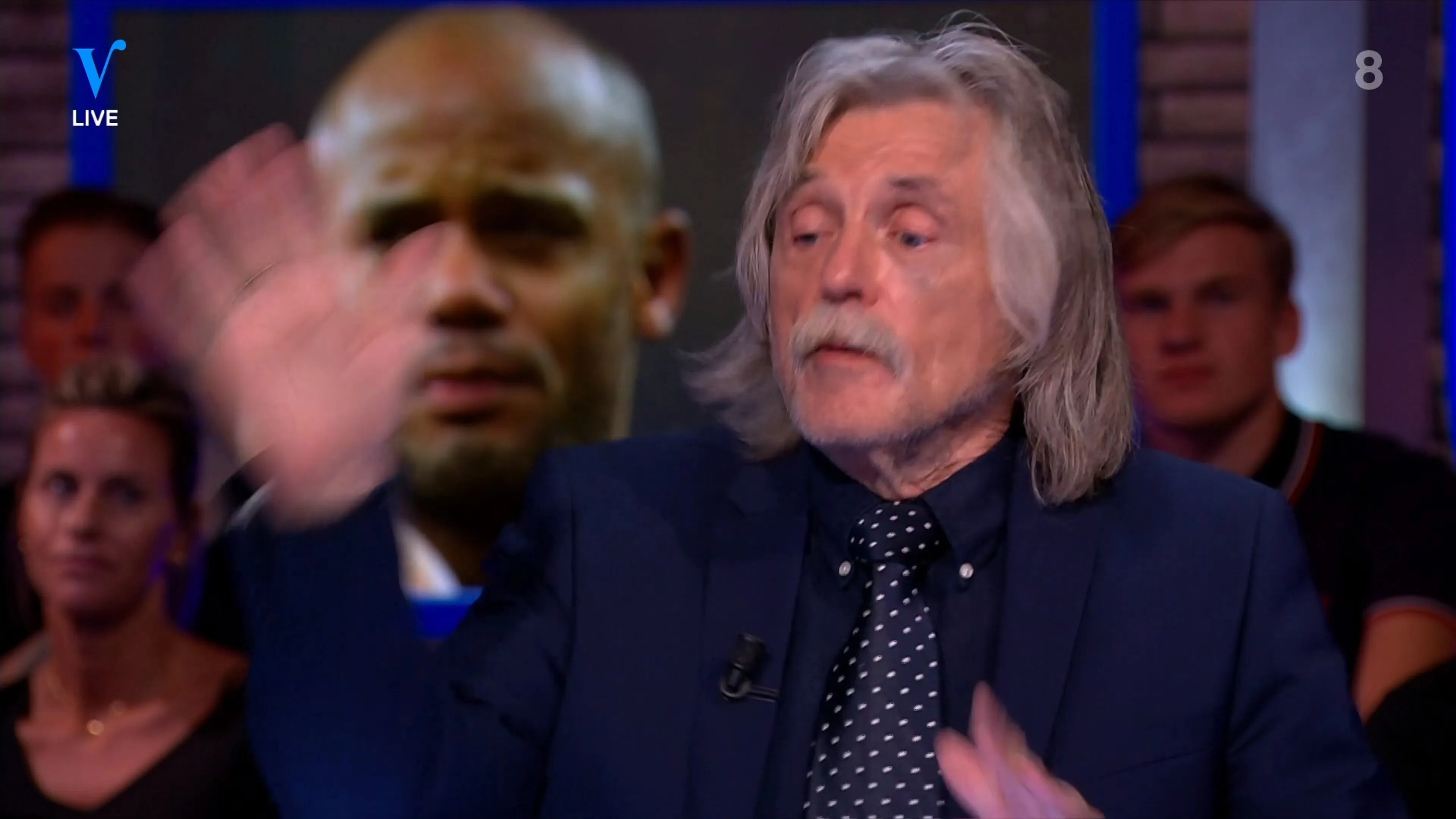 Johan probeert strontvlieg dood te meppen