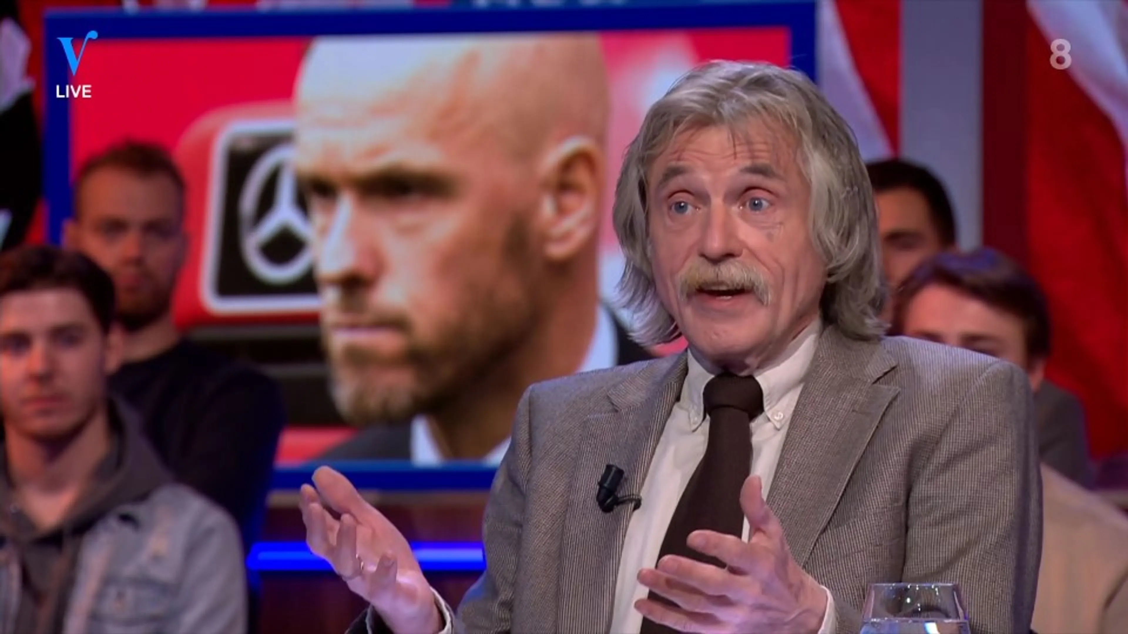 Johan kritisch op Ten Hag: 'Het is geen gezicht'