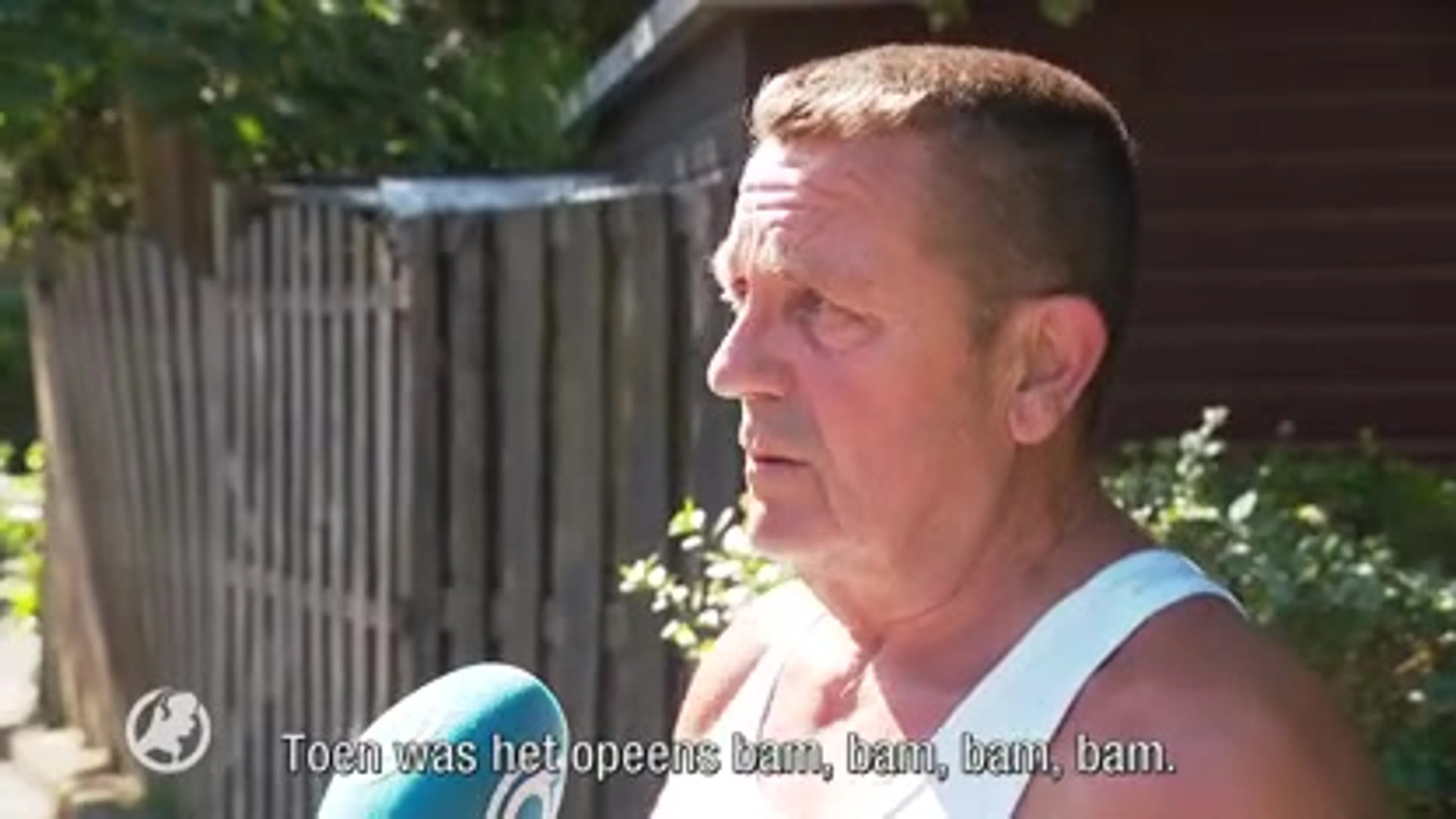'Ik hoorde ineens bam bam bam'