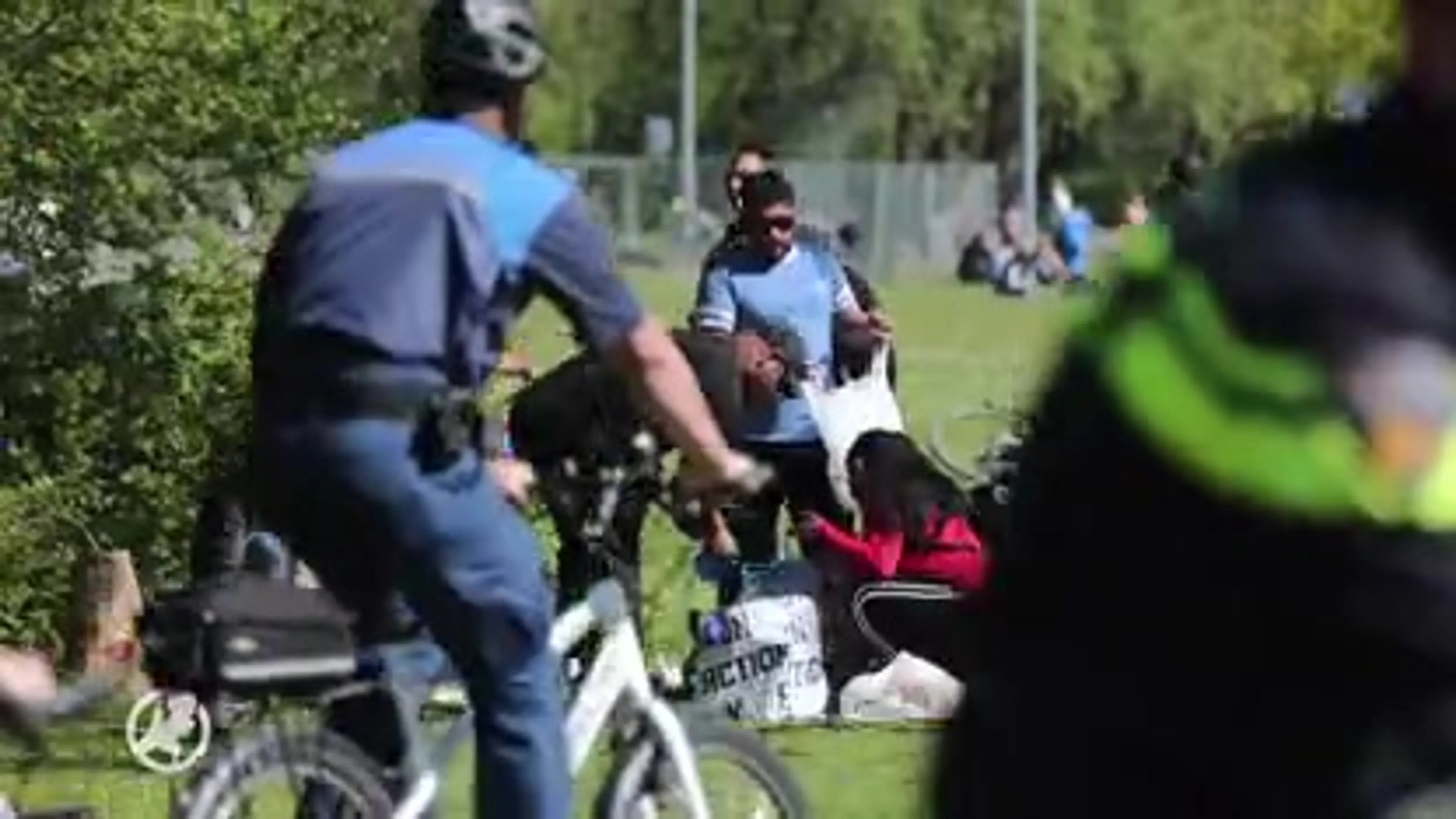 Ondanks oproep toch veel te druk in Zuiderpark in Den Haag, politie grijpt in