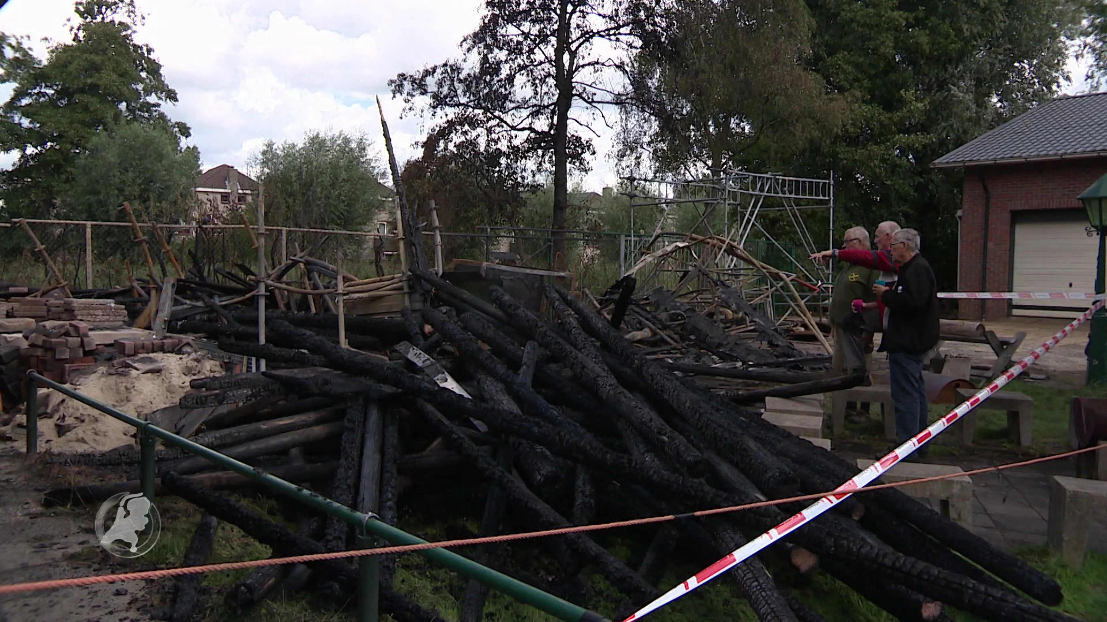 Grote brand bij scouting Koog aan de Zaan