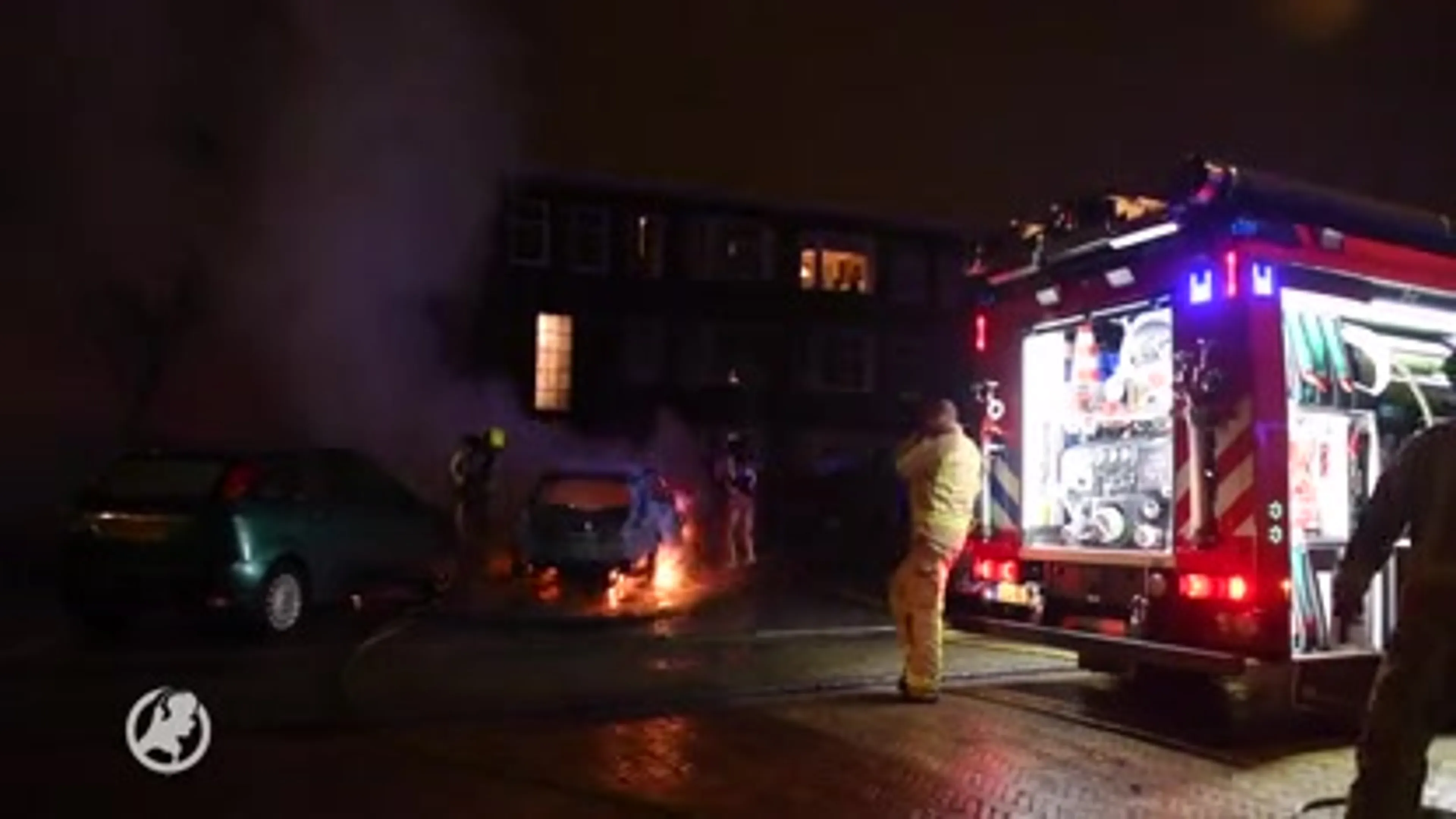 Autobranden in Laak