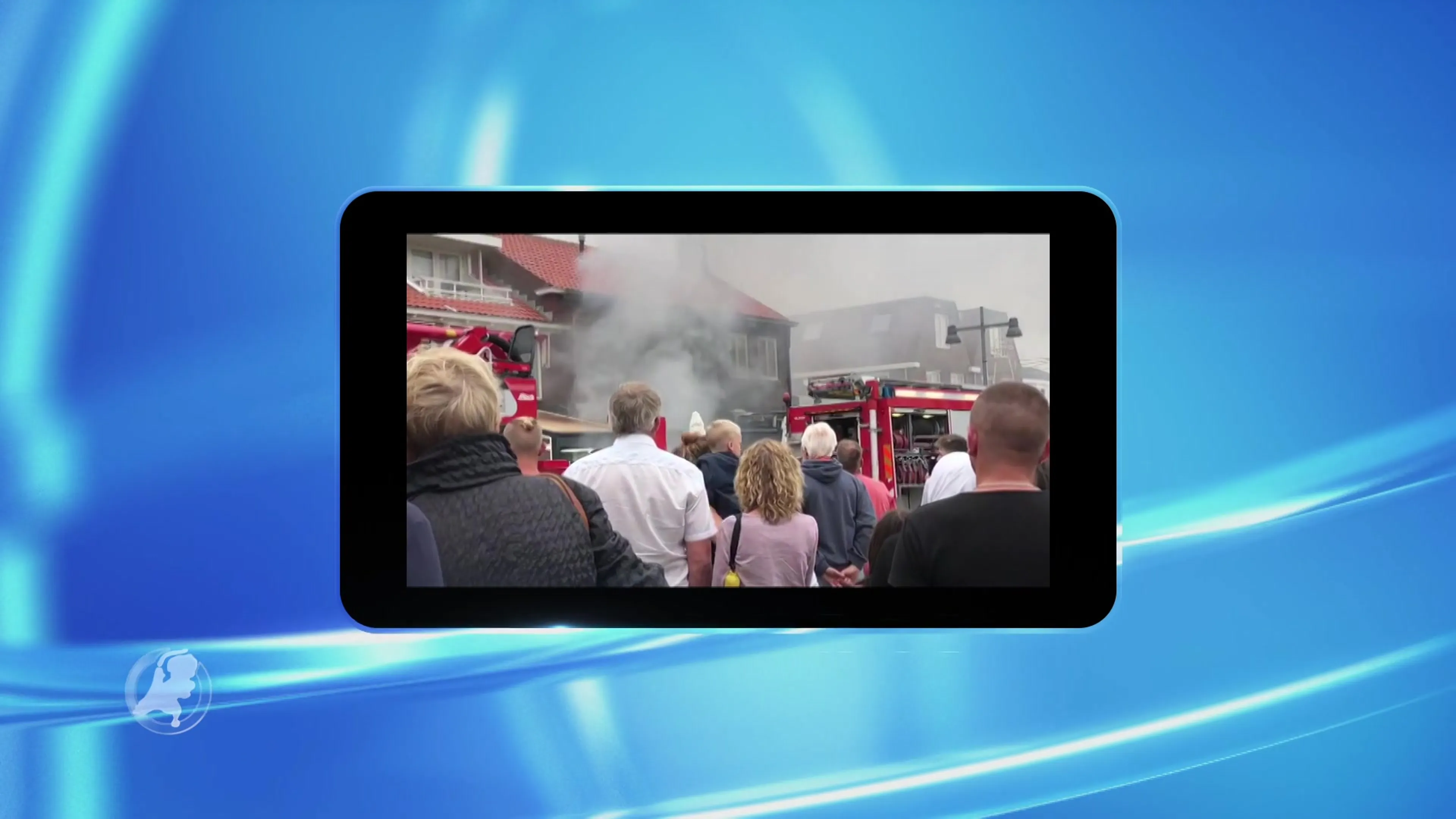 Grote brand bij restaurant in centrum Egmond aan Zee
