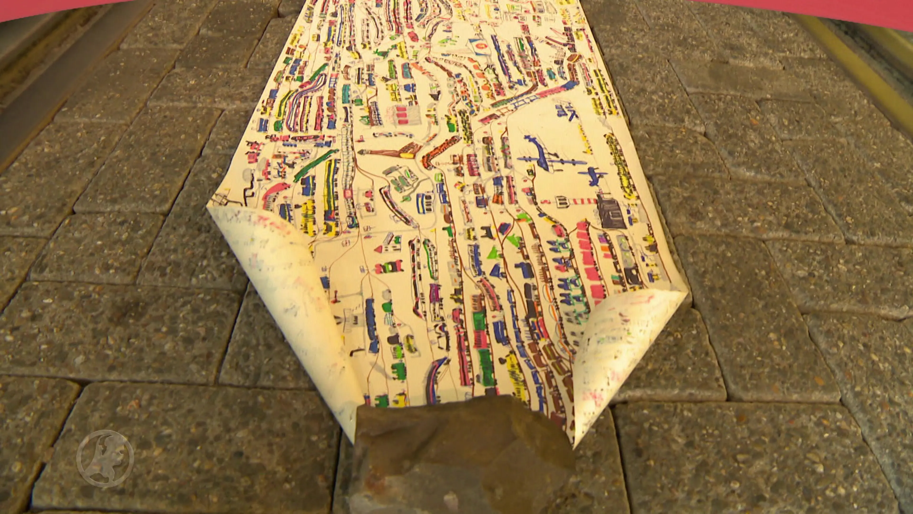 Meterslange treintekening van Mathijs (13) in spoorwegmuseum