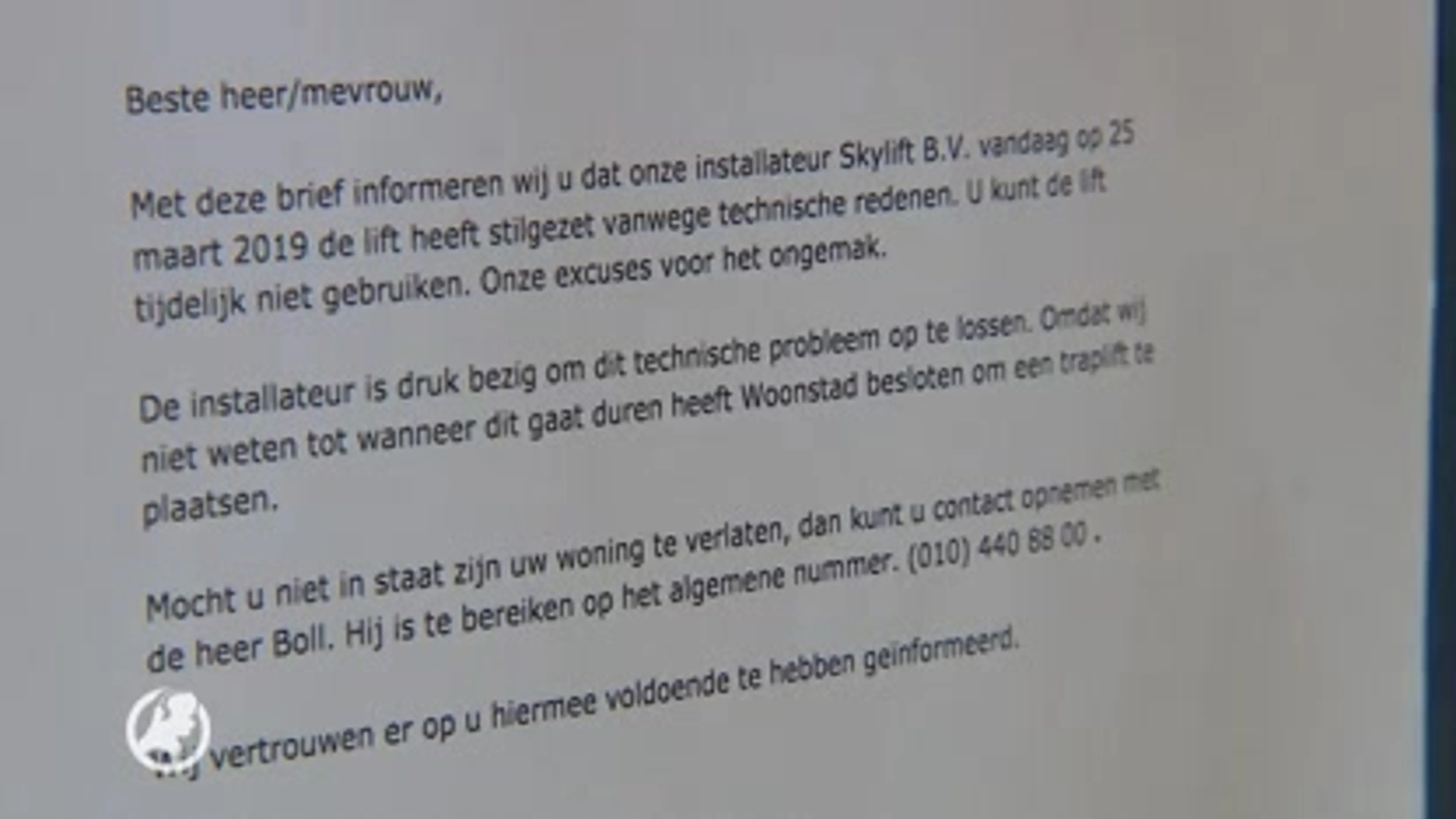 Bewoners flat Rotterdam vast in eigen woning door kapotte lift