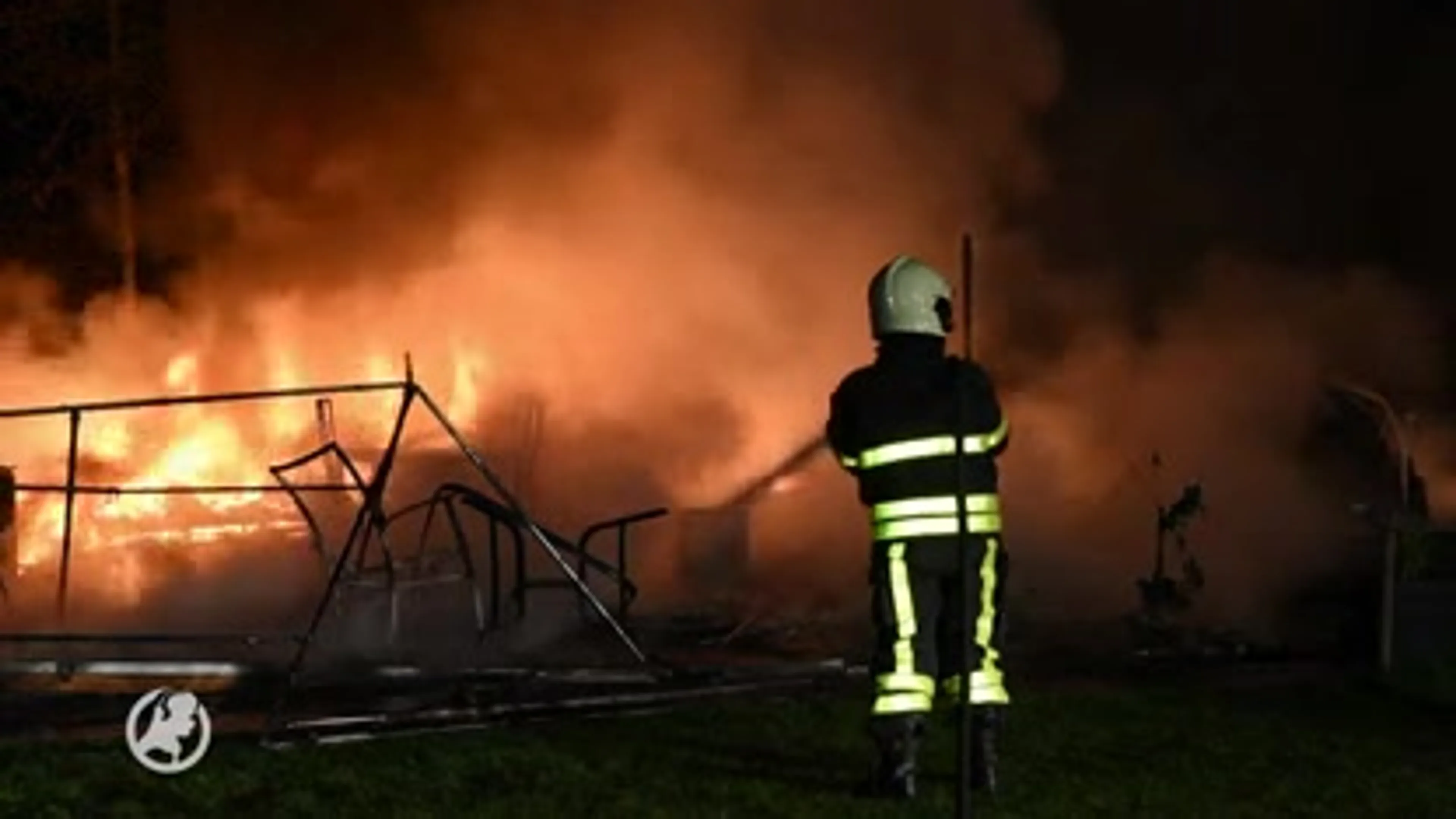 Caravans op camping in Oisterwijk verwoest door brand