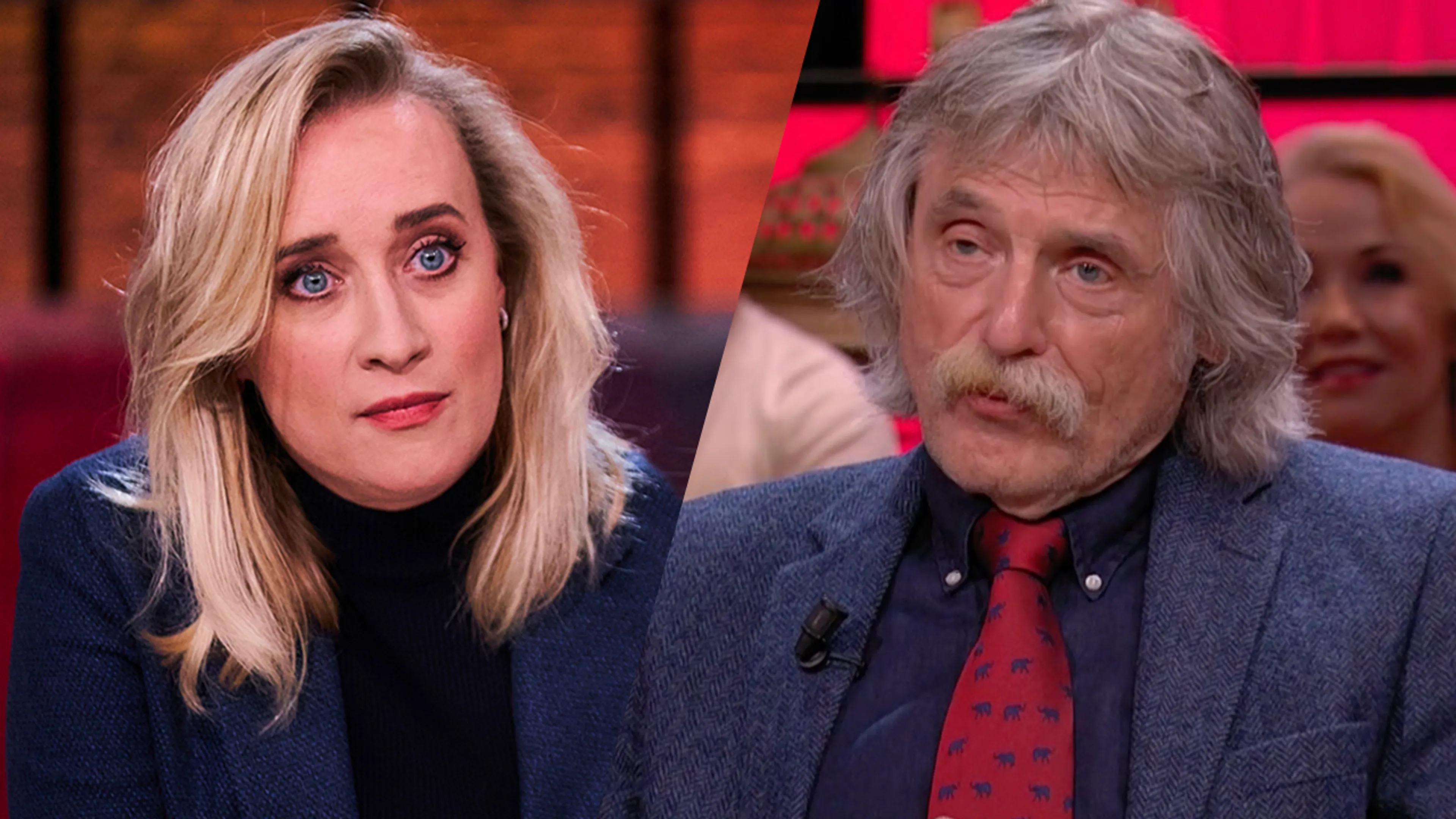 Johan kritisch op Eva Jinek: 'Ik heb zelden een grote vakvrouw zo kinderlijk zien reageren'
