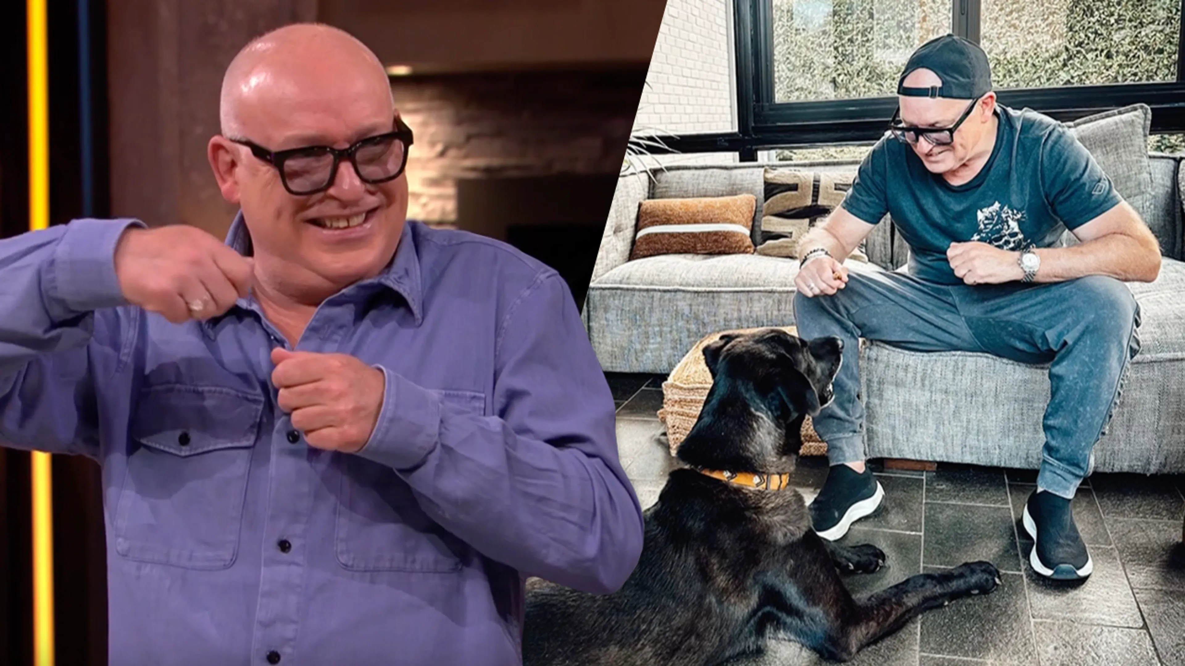 René heeft reusachtige nieuwe hond: ‘Ik sta tegenwoordig staand te eten!’