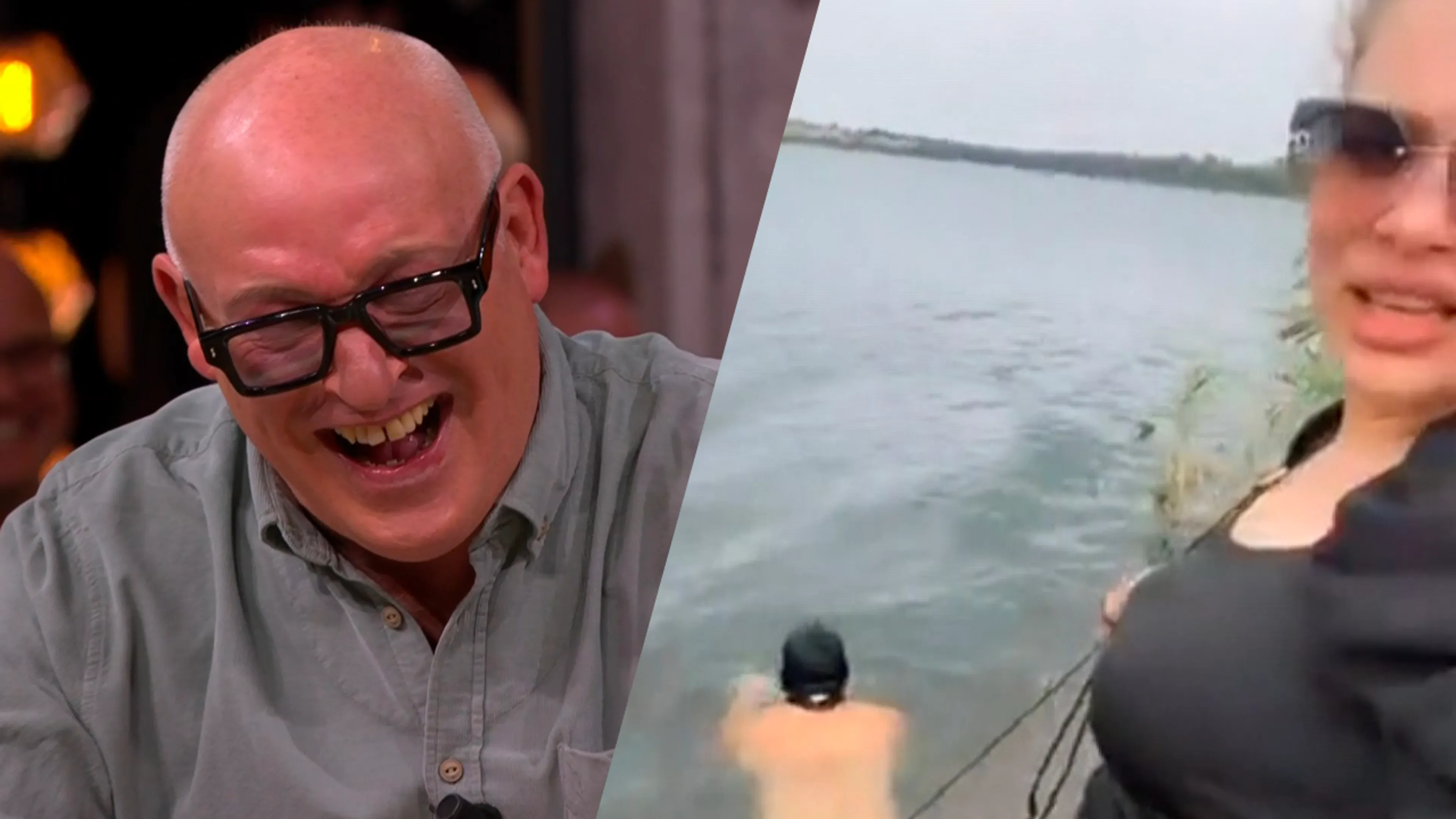 René giert om ordinair filmpje over Vandaag Inside-hondenriem: 'Hupsakee!'